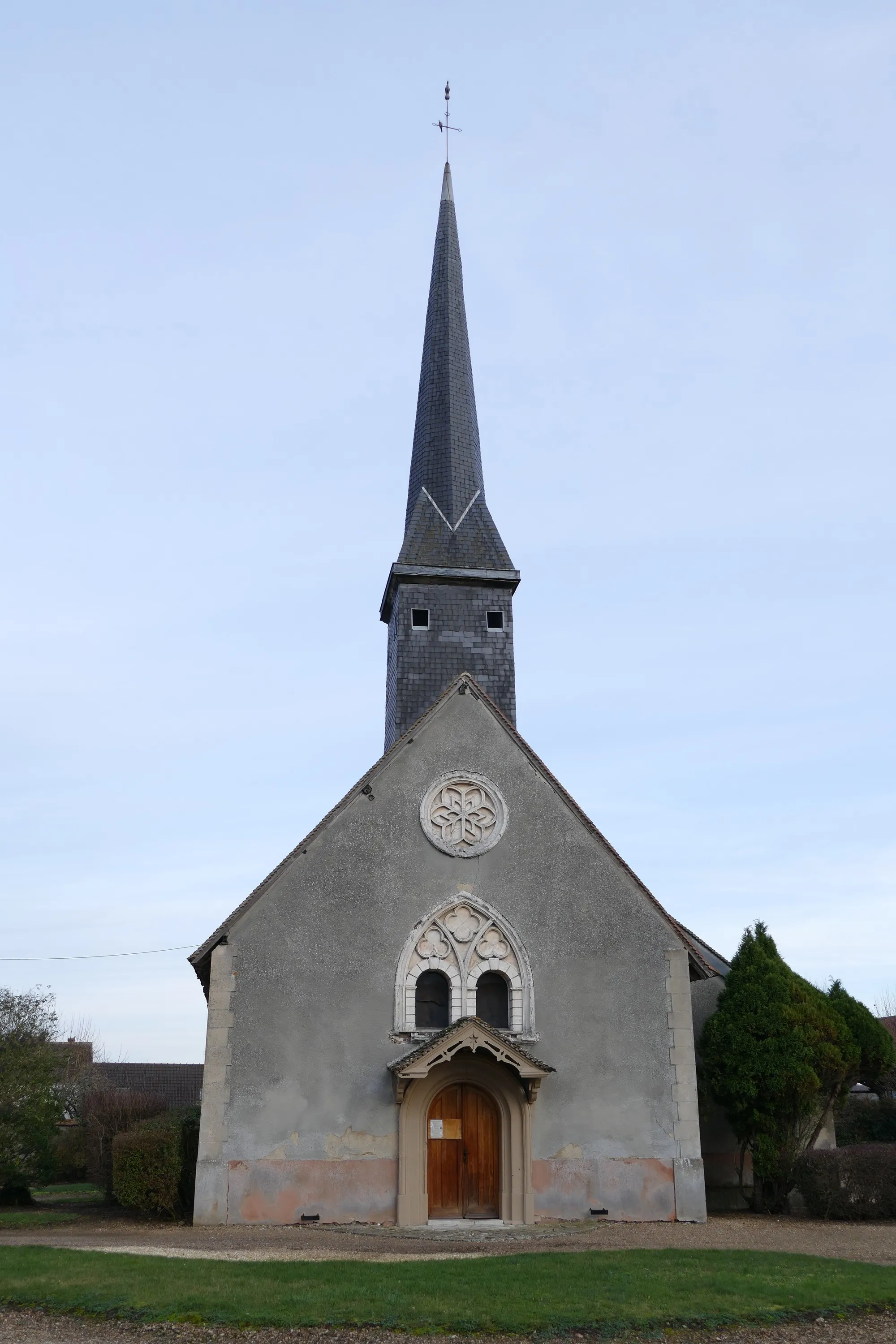 Photo showing: Saint-Roch du Moussel's church in Sorel-Moussel (Eure-et-Loir, Centre, France).