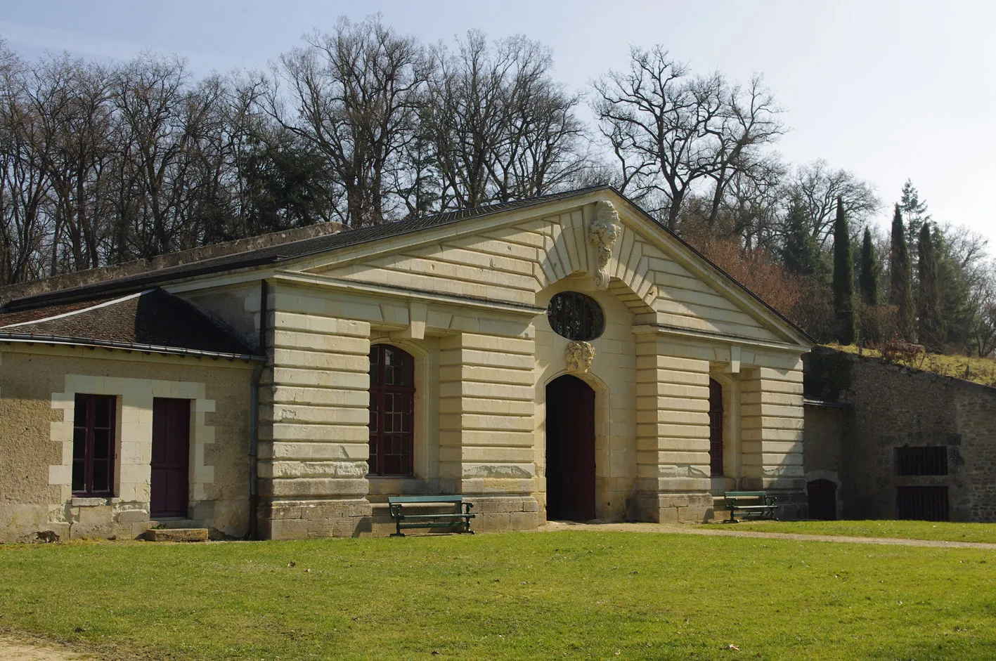 Photo showing: Bâtiment des caves du château de Richelieu, XVIIe siècle, parc de Richelieu (37)