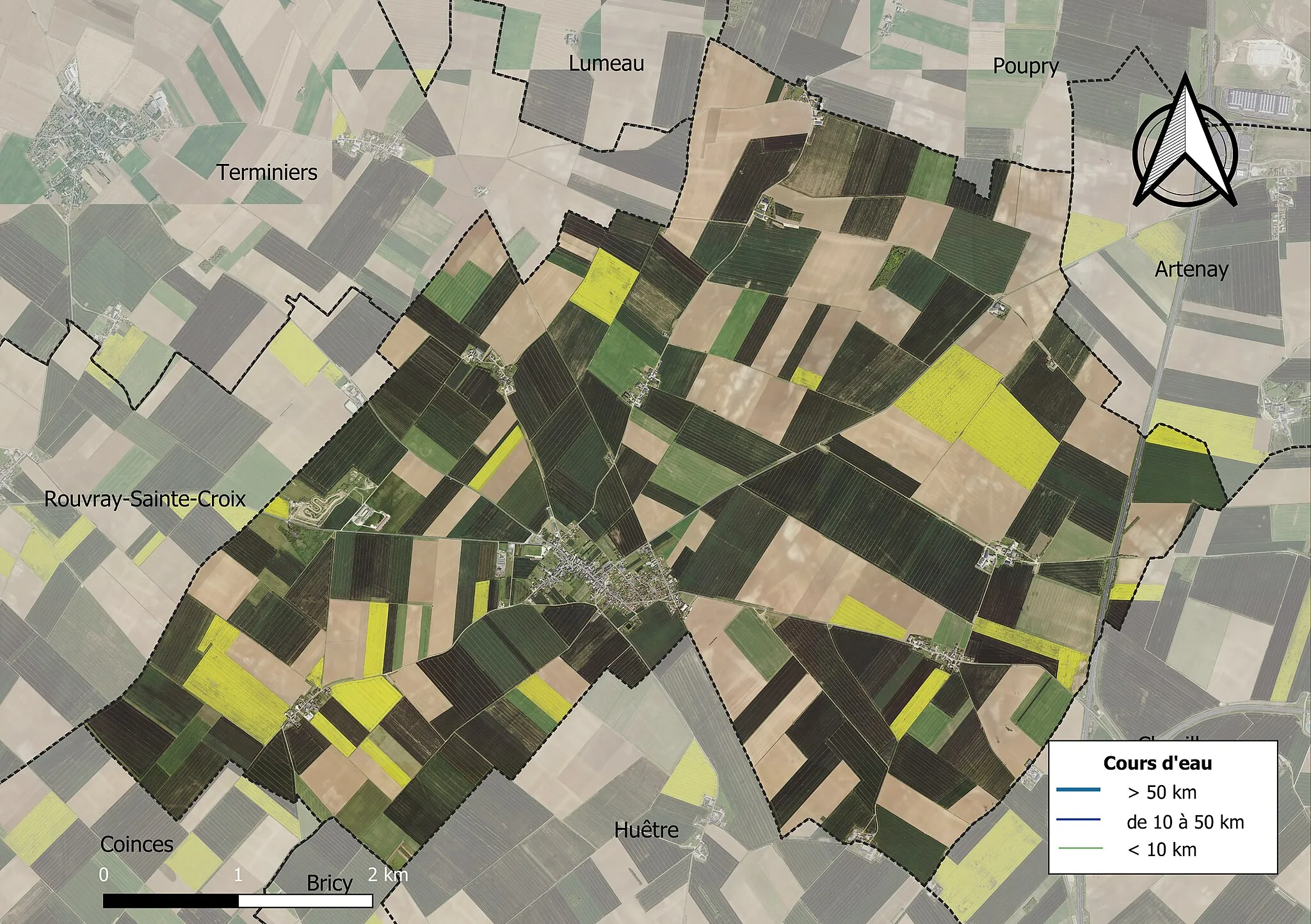 Photo showing: Carte orhophotogrammétrique de la commune de fr:Sougy (France).