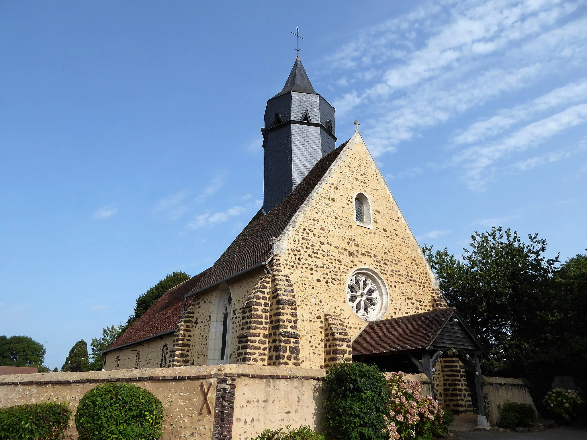 Photo showing: église Saint-Eustache-et-Saint-Fiacre, Le Thieulin, Eure-et-Loir, France.