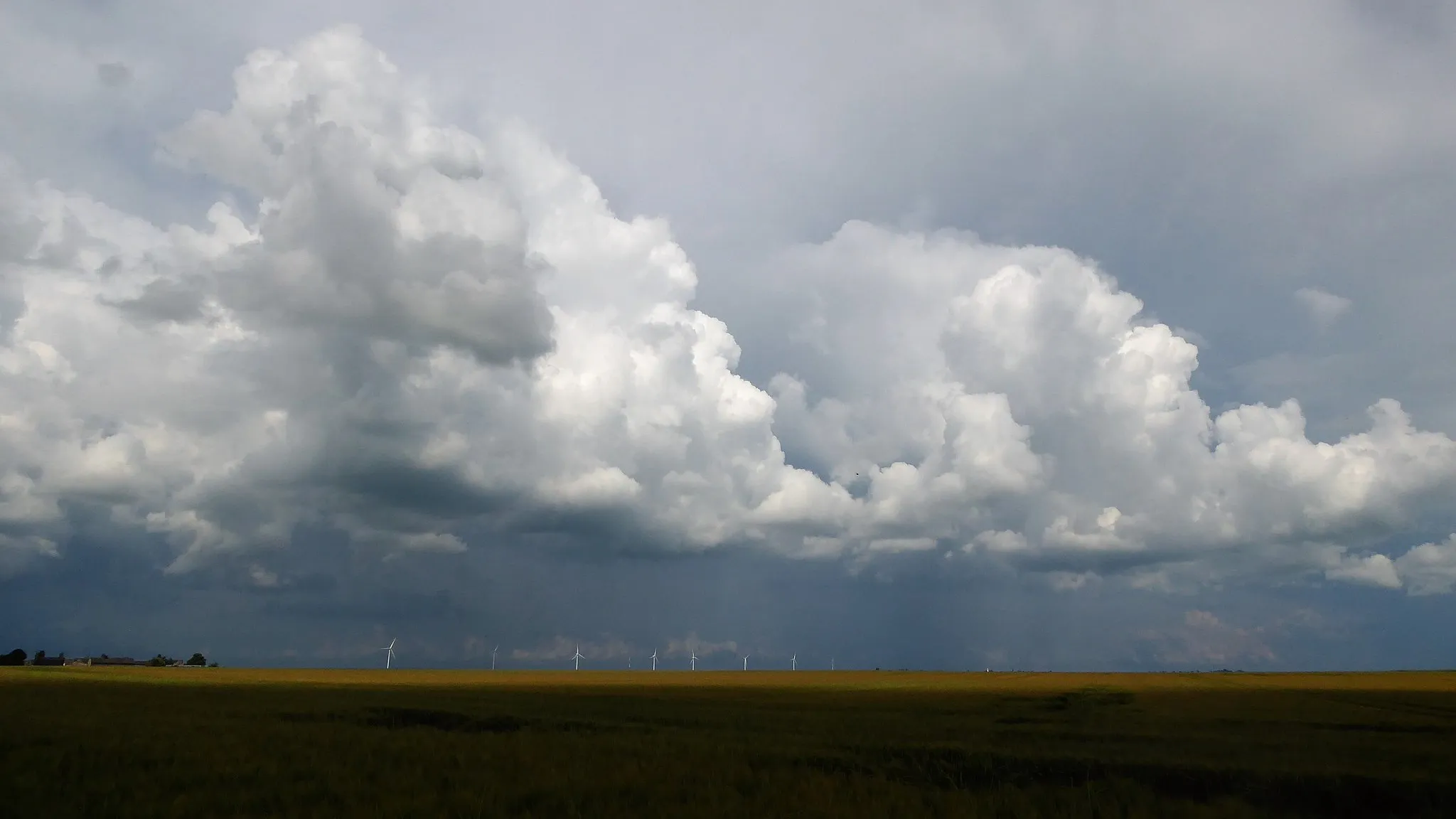 Photo showing: paysage et éoliennes de Pré-Saint-Martin, Eure-et-Loir, France.