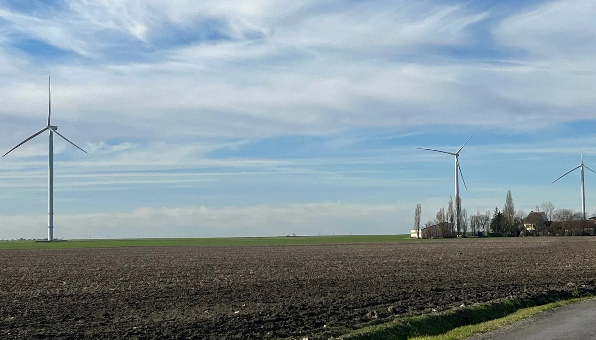 Photo showing: Parc éolien Chaussée des Coudrays en janvier 2022.