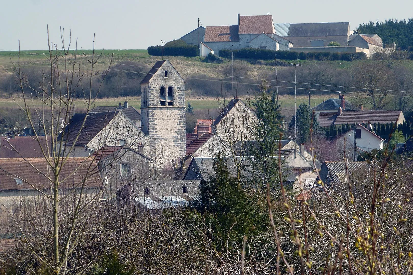 Photo showing: vue sur le village d'Abbeville la Rivière