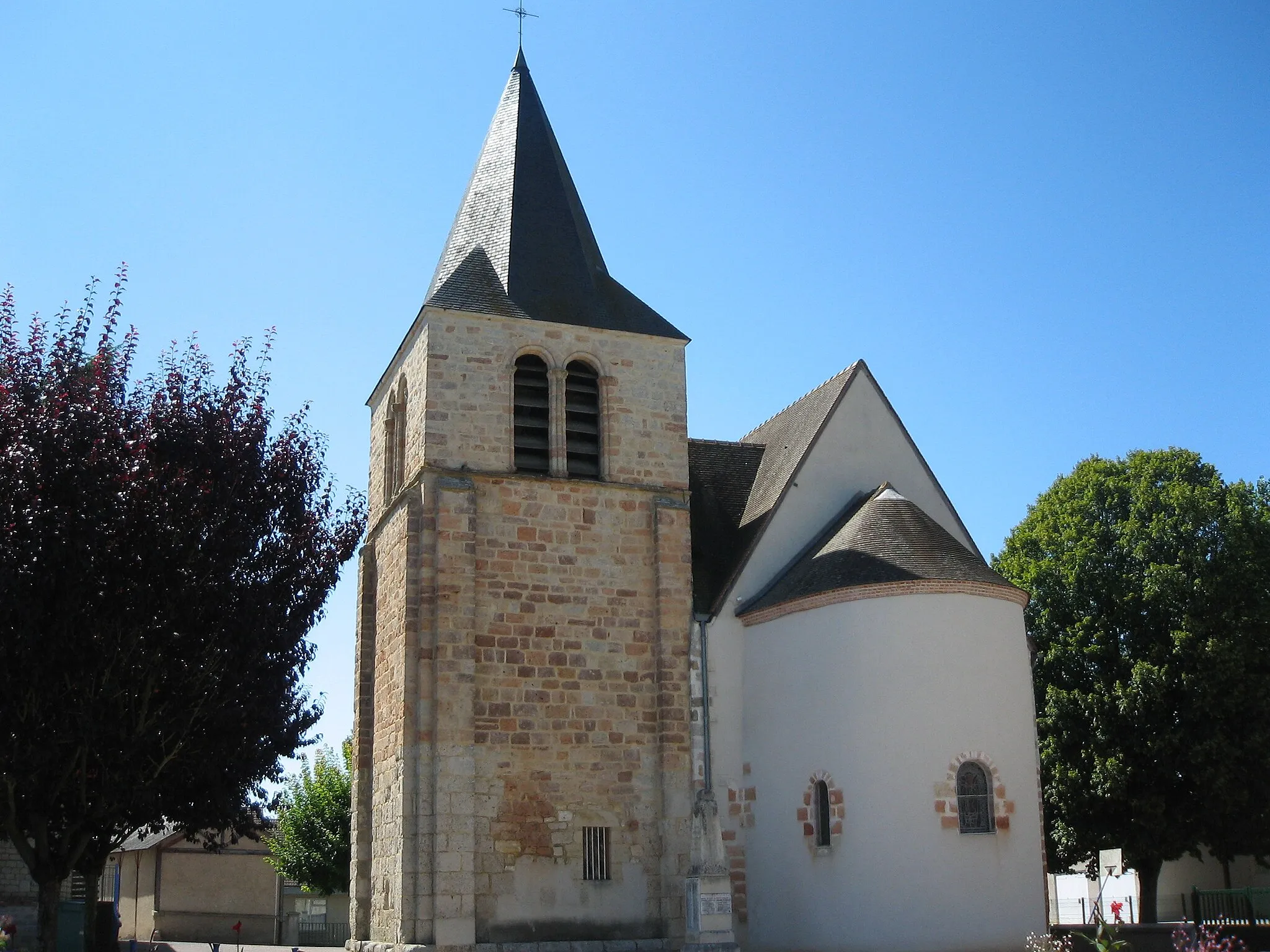 Photo showing: Eglise Saint Privé, XI°, XIII° et XIX° siècle, Lunery