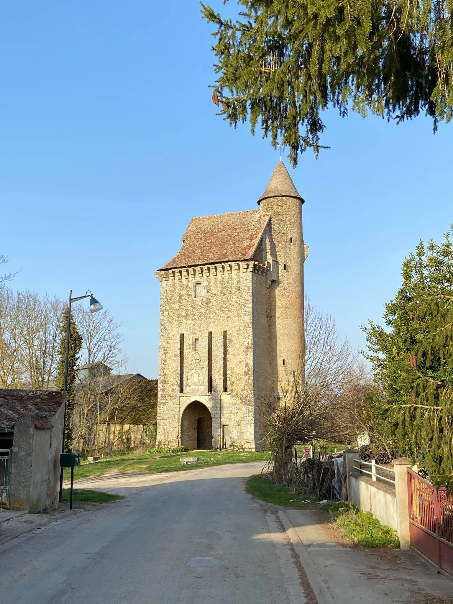 Photo showing: Donjon de l'ancien château médiéval Paludien.