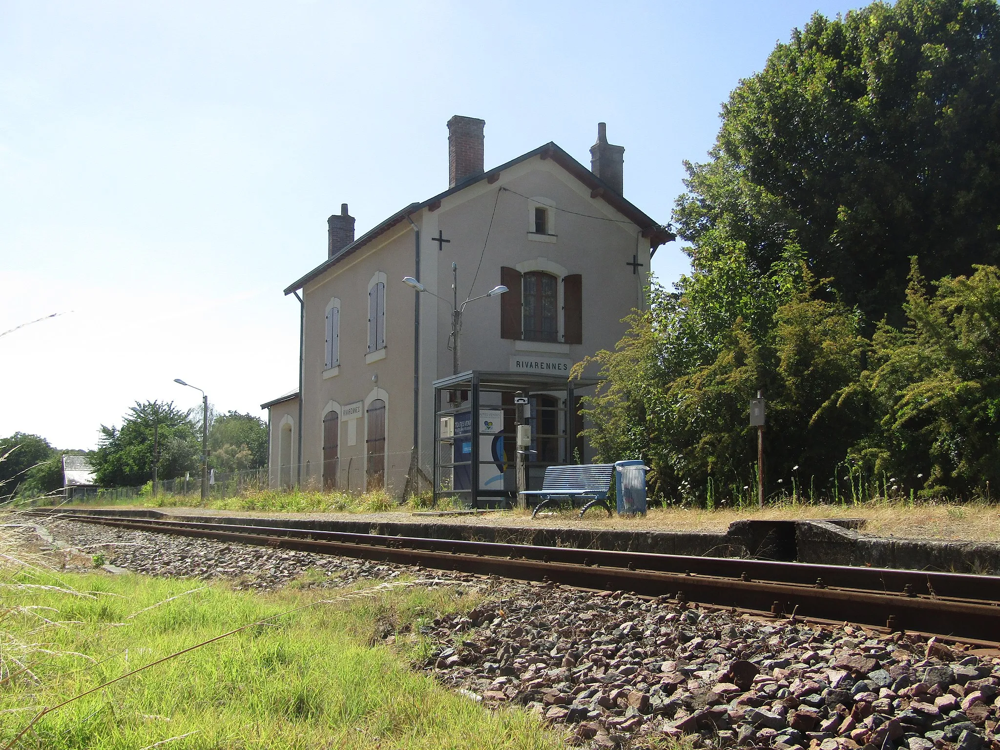 Photo showing: Gare de Rivarennes, côté voie