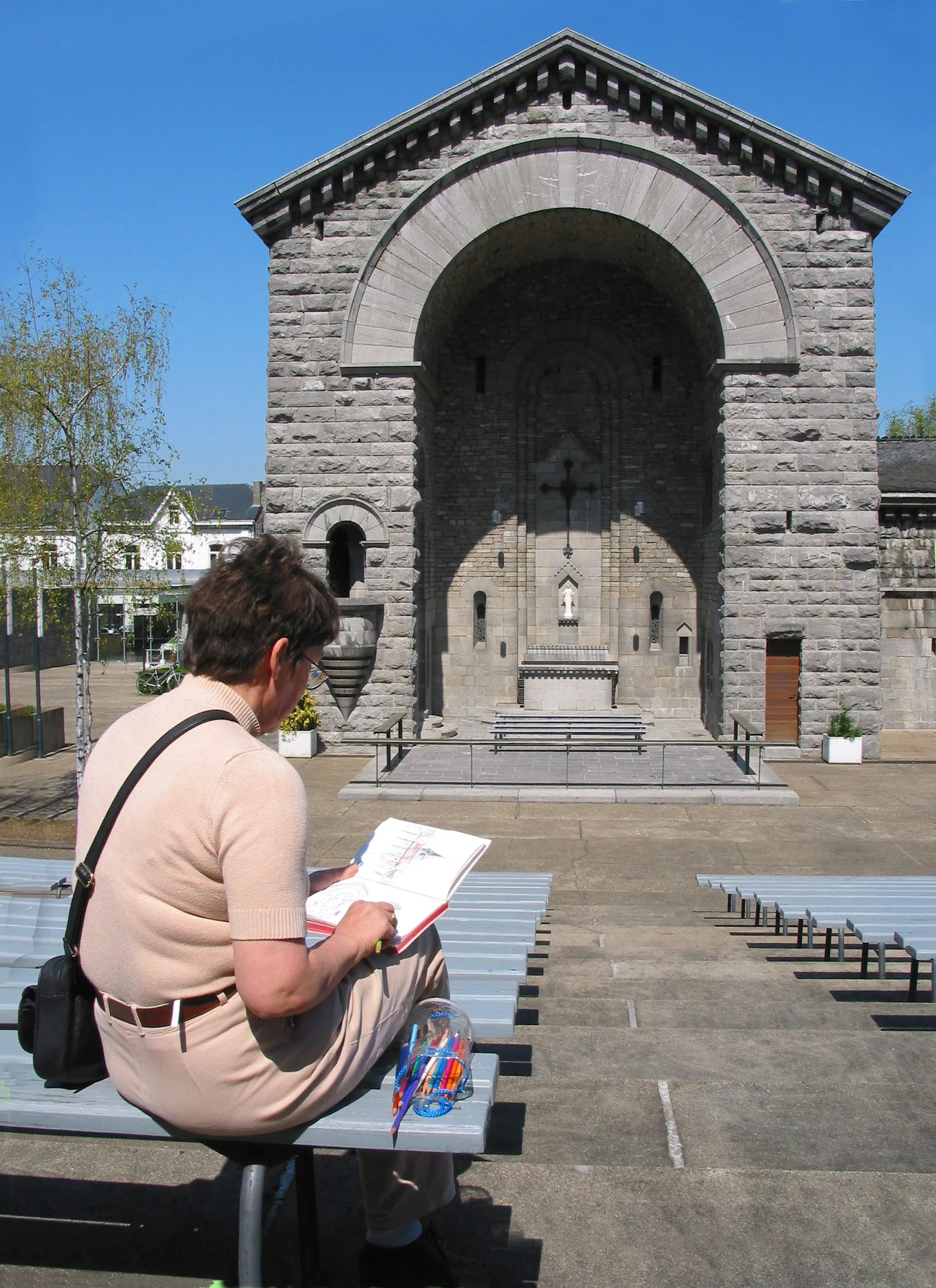 Photo showing: Beauraing (Belgium), the Lady chapel.