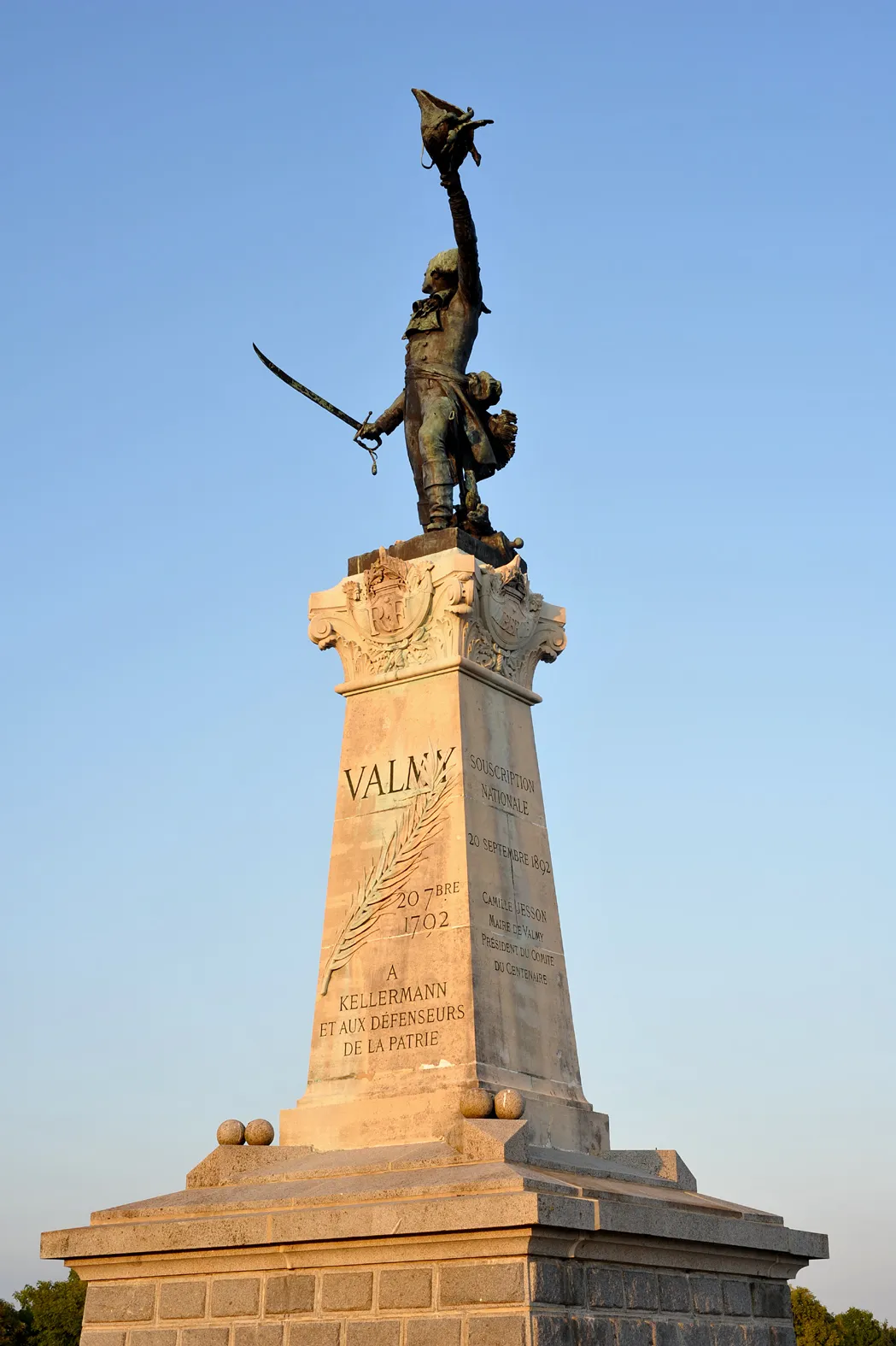 Photo showing: Monument of Marshal François Christophe Kellermann in Valmy; Marne, France.