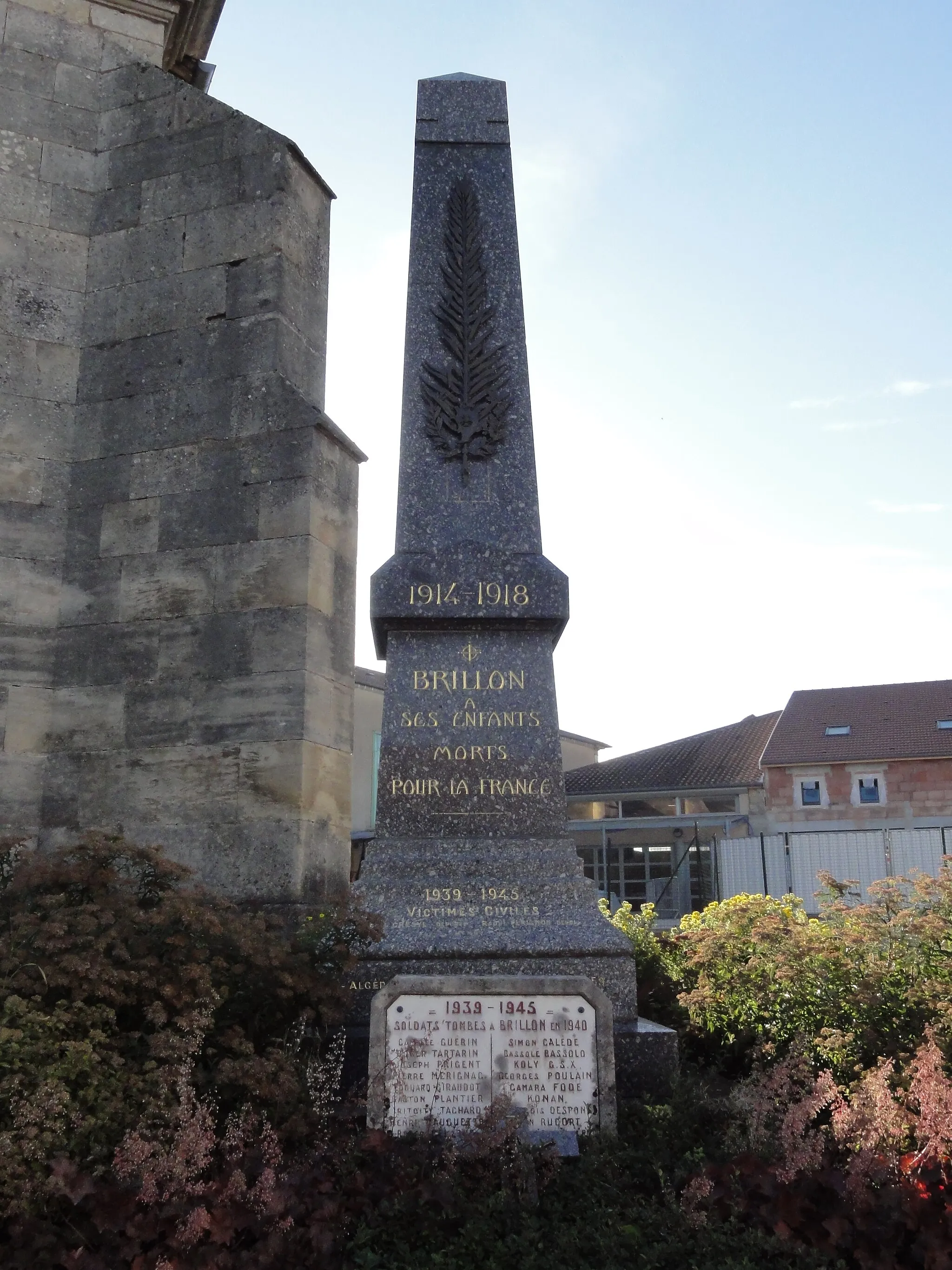 Photo showing: Brillon-en-Barrois (Meuse) monument aux morts