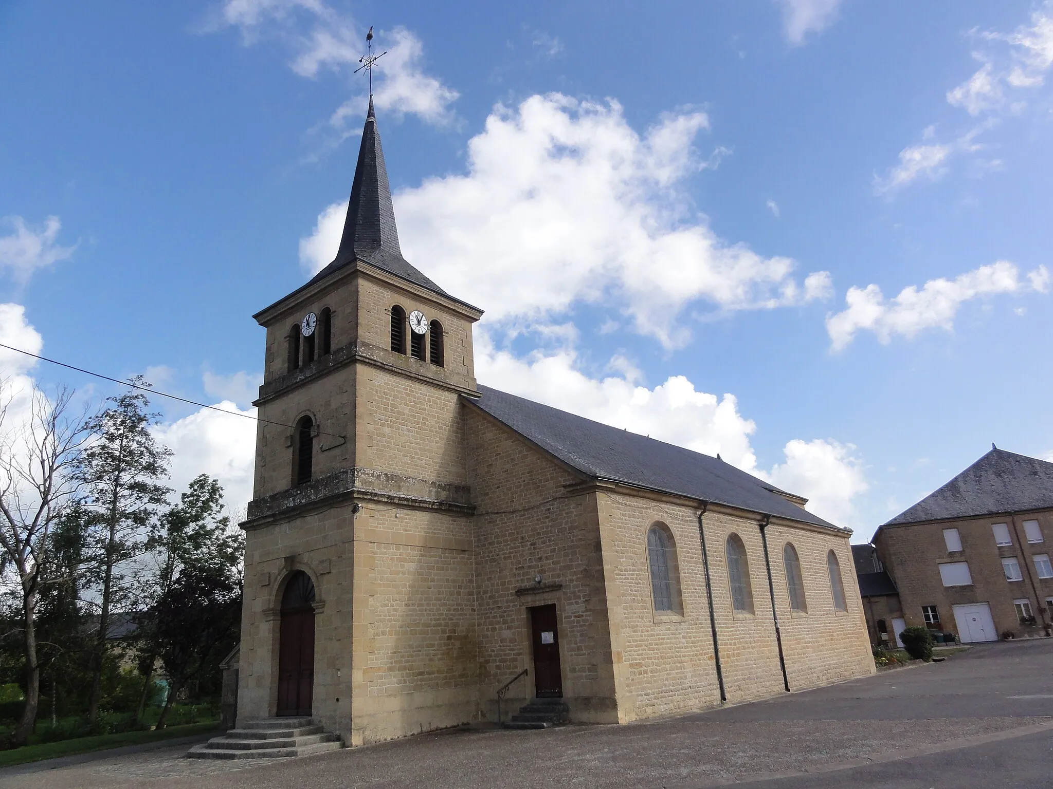 Photo showing: Clavy-Warby (Ardennes) église de Clavy, façade