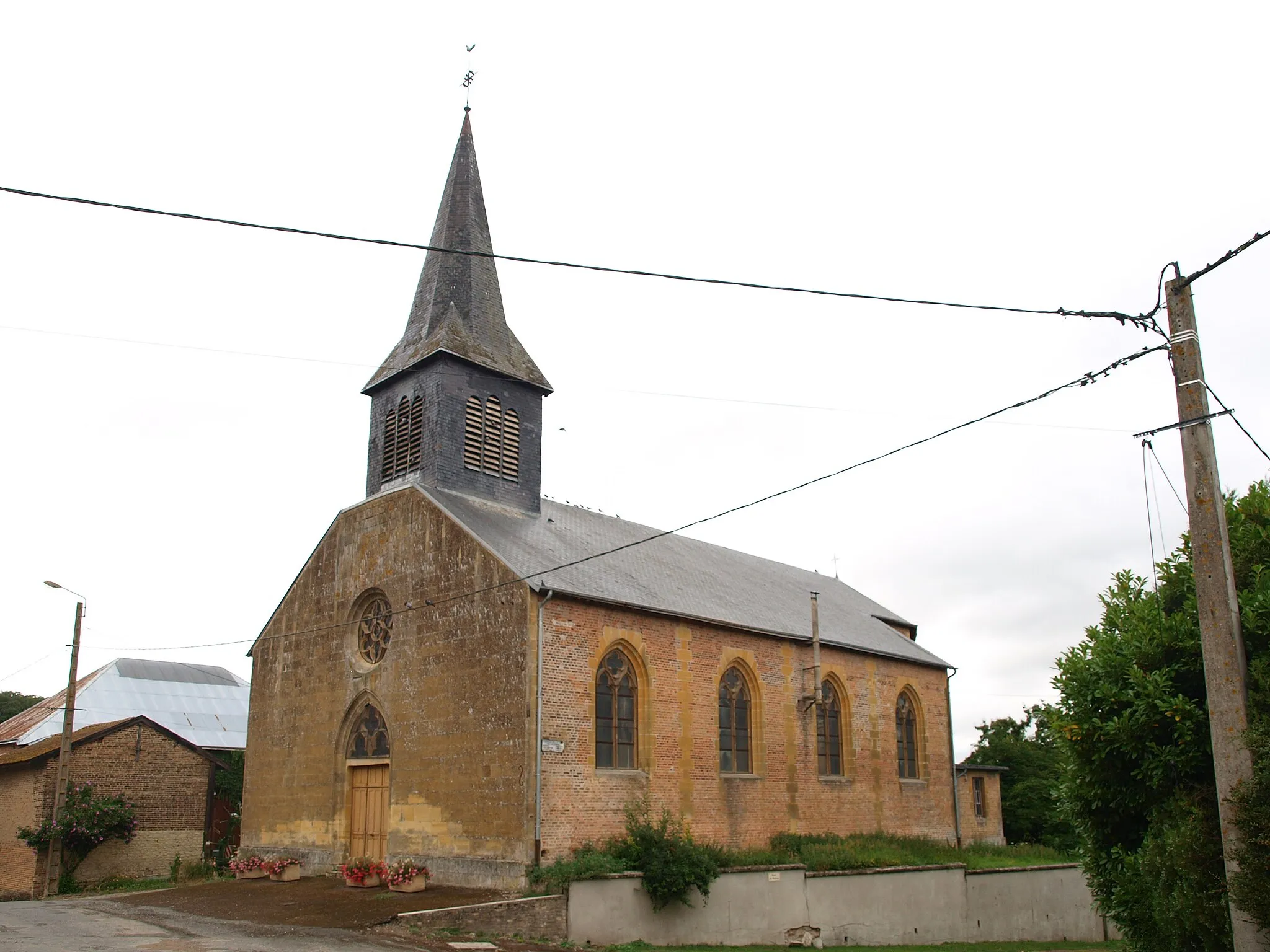 Photo showing: Vaux-lès-Mouron (Ardennes, France) ; église