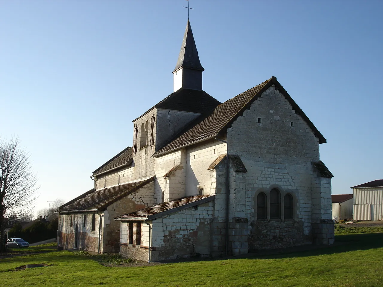 Photo showing: Church of Germinon (12th century), Marne , France