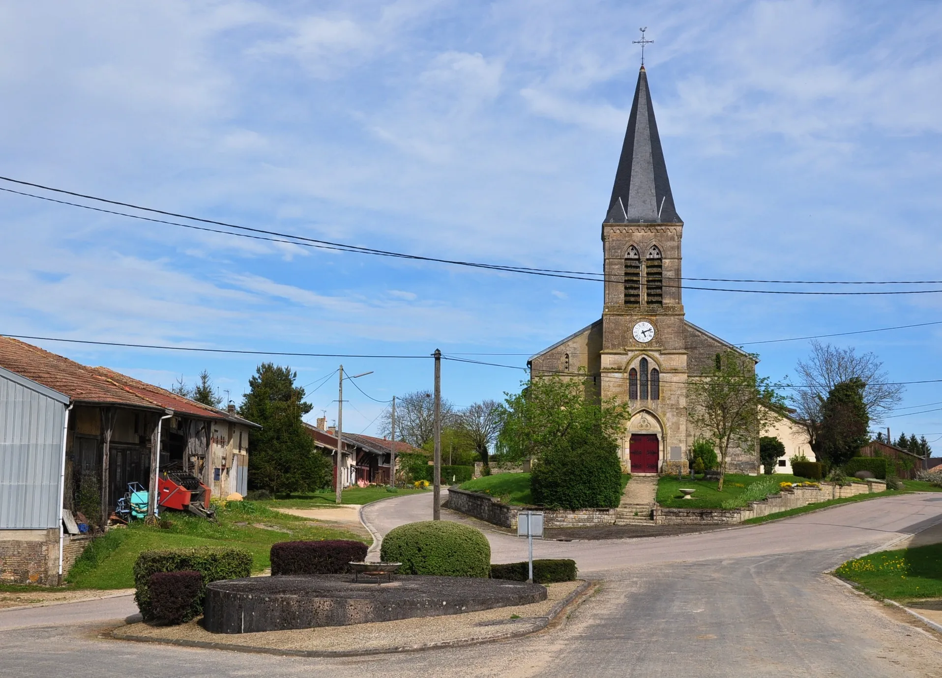 Photo showing: Center of Brizeaux (Canton Seuil-d'Argonne, Meuse department, Lorraine region, France).