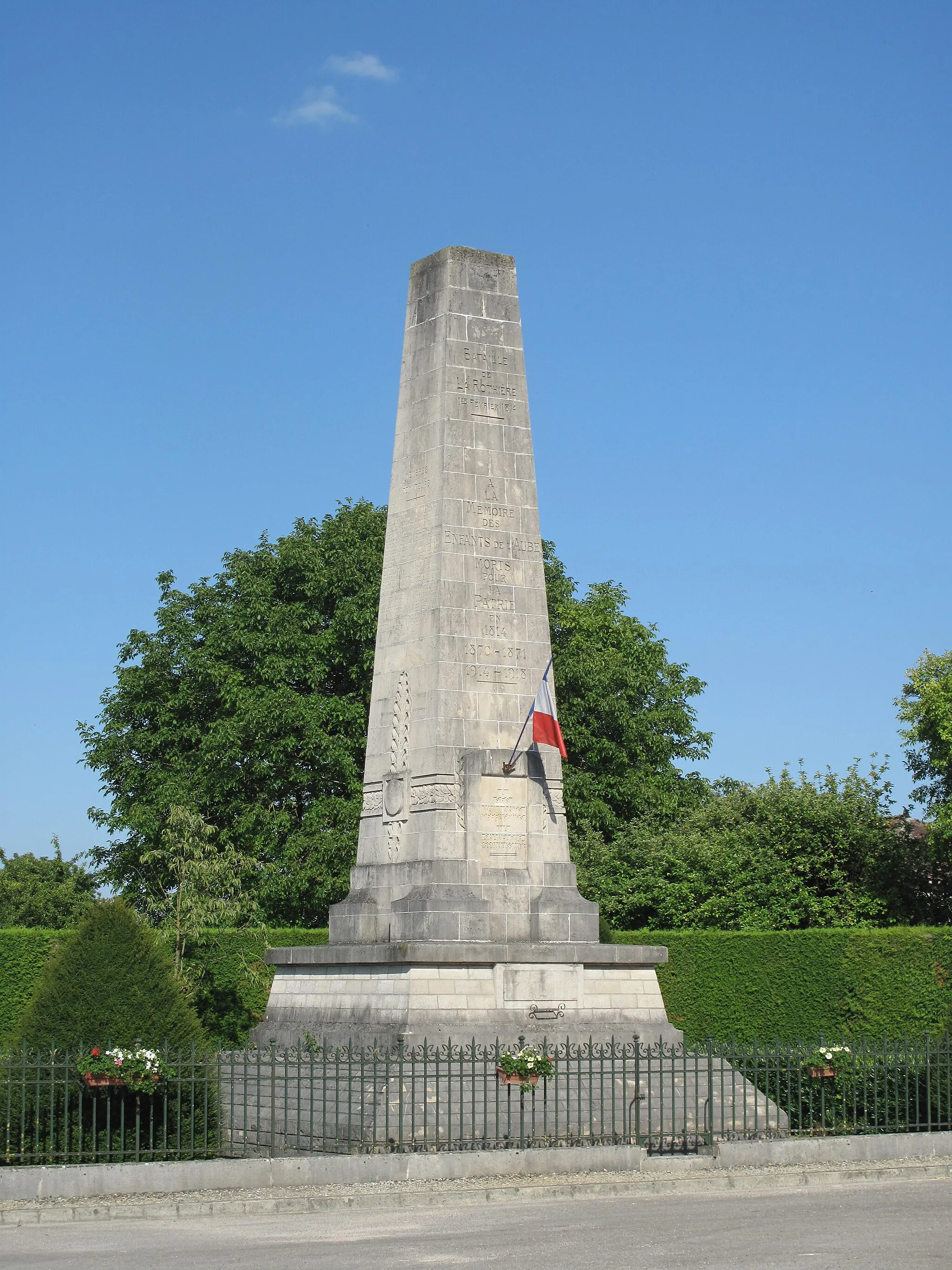 Photo showing: Monument to the battle of la Rothière 1st feb. 1814 (Aube, France).