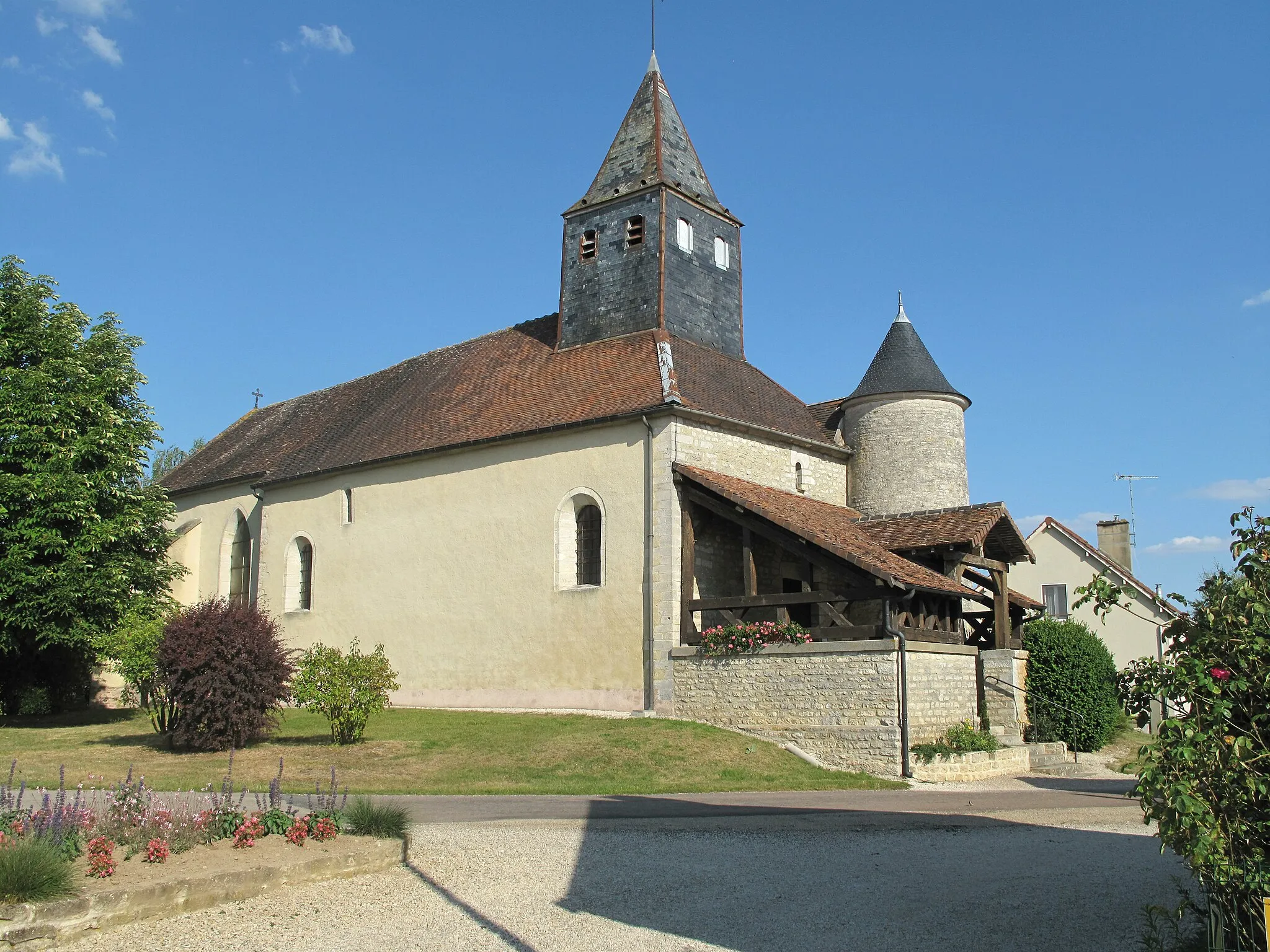 Photo showing: The church of la Rothière (Aube, France).