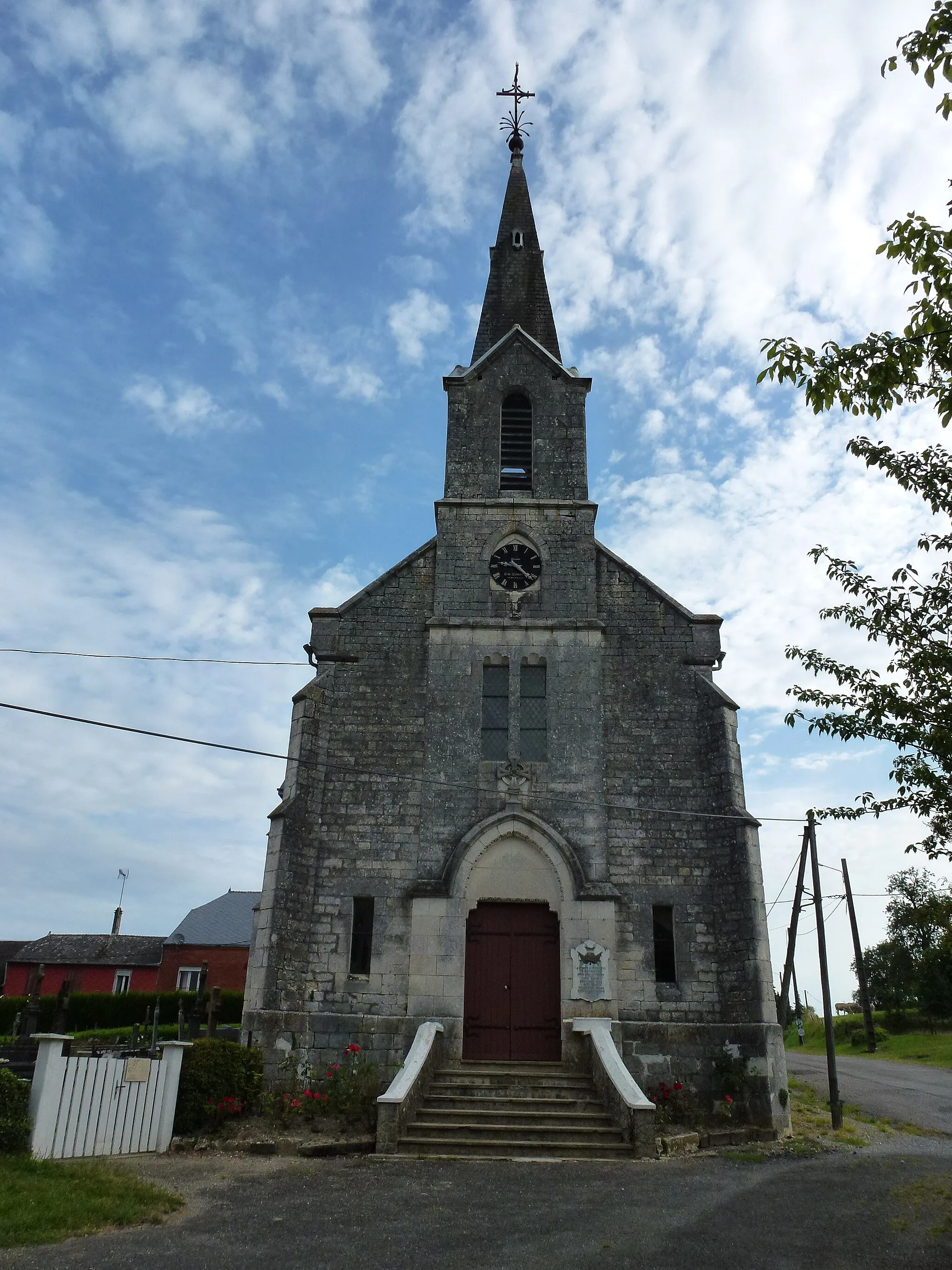 Photo showing: Maranwez (Ardennes) église, façade