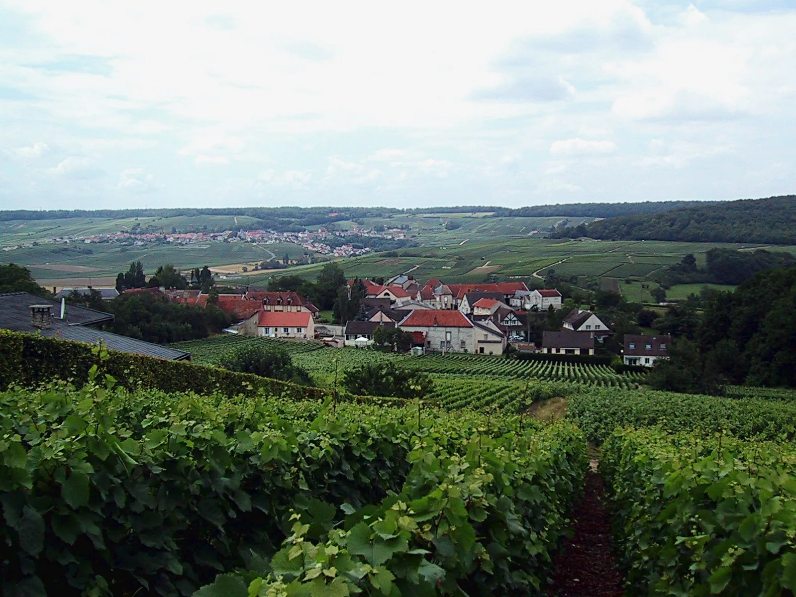 Photo showing: Romery vu des vignes