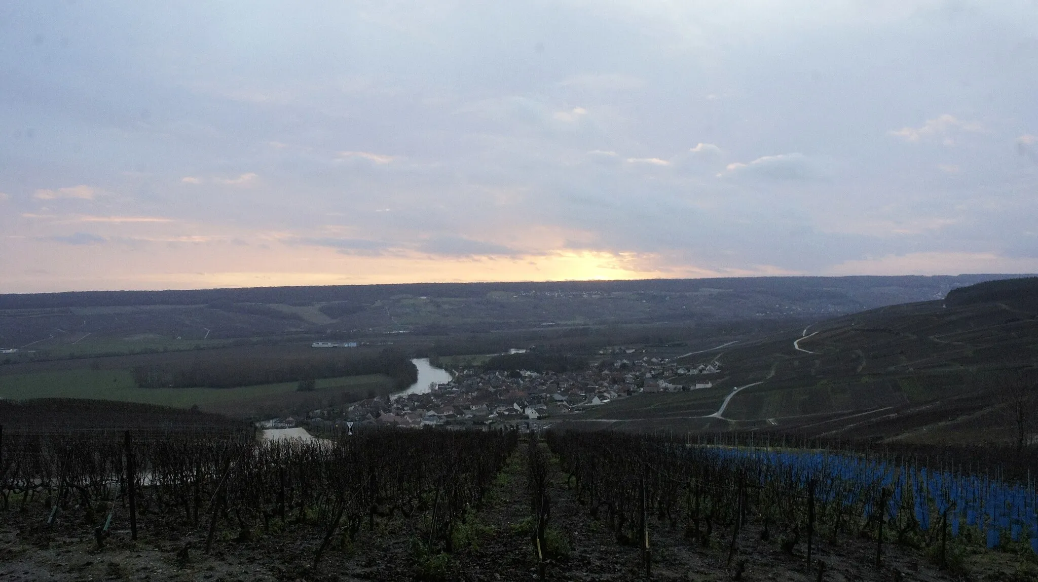 Photo showing: Point de vue d'Hauvillers Vers Damery.