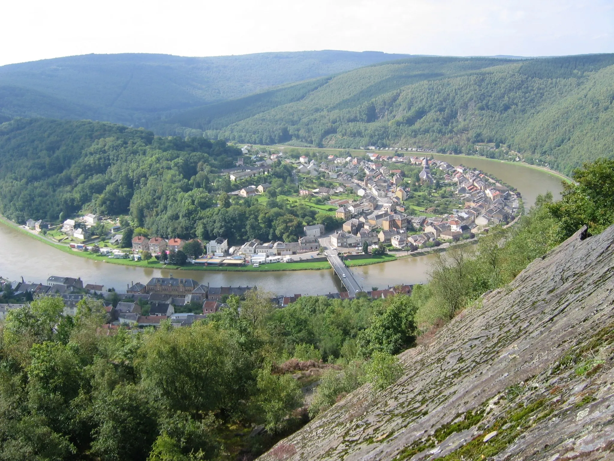 Photo showing: Monthermé:méandre de la Meuse