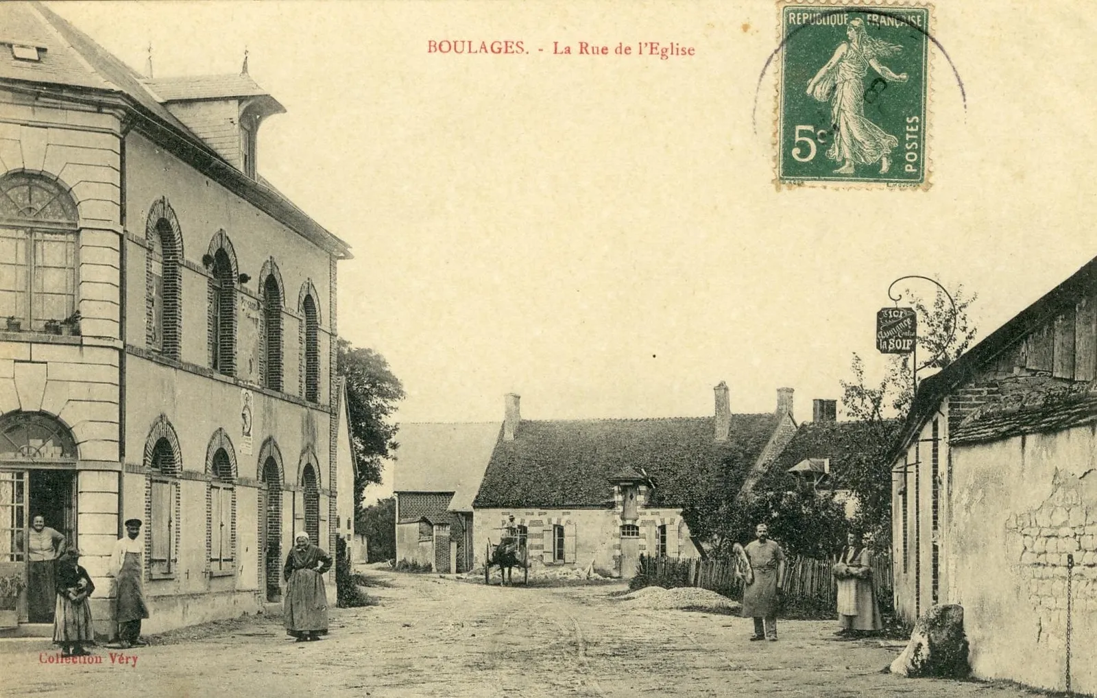 Photo showing: carte postale duvillage