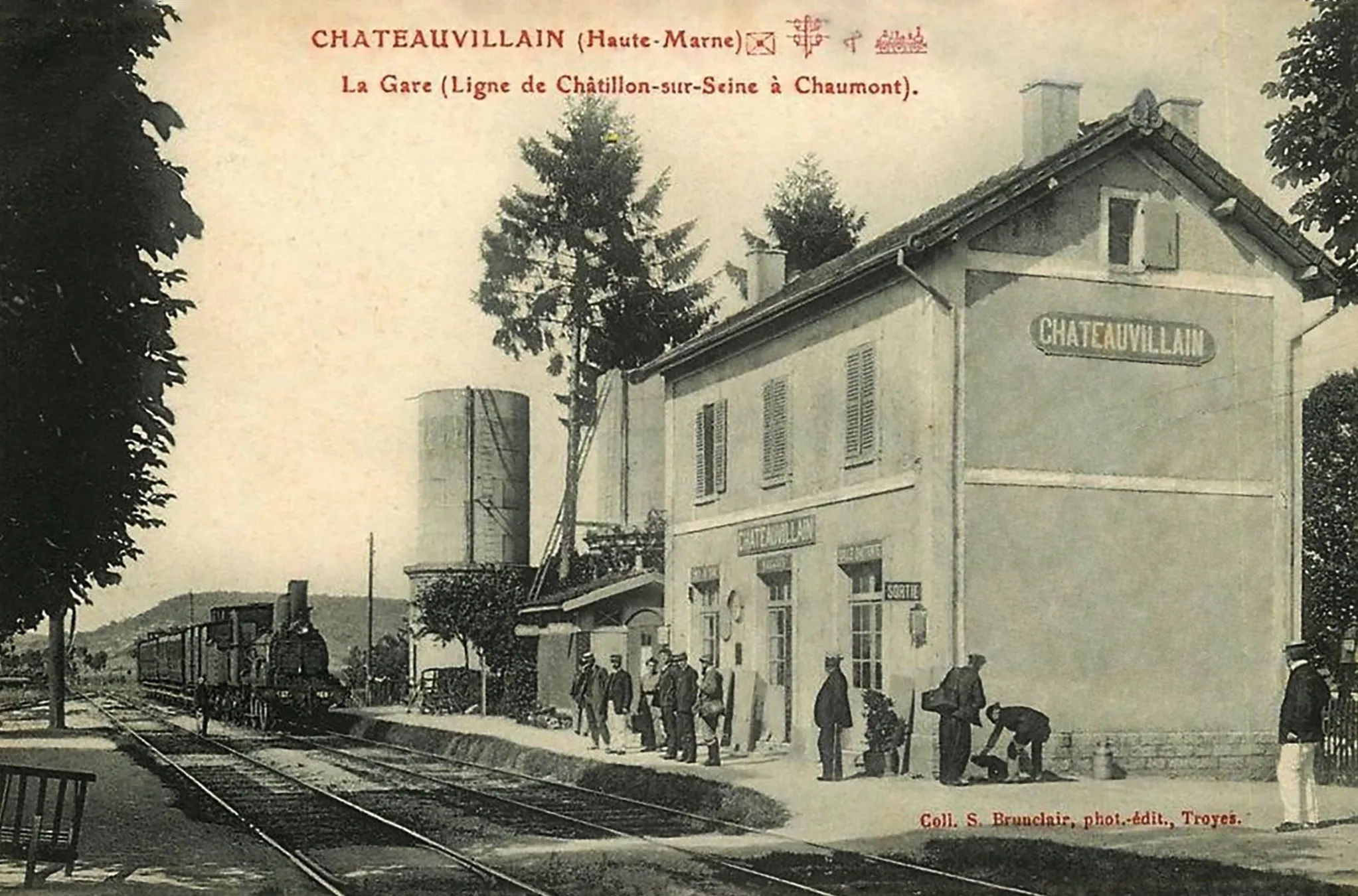 Photo showing: Carte postale de la gare vers 1910