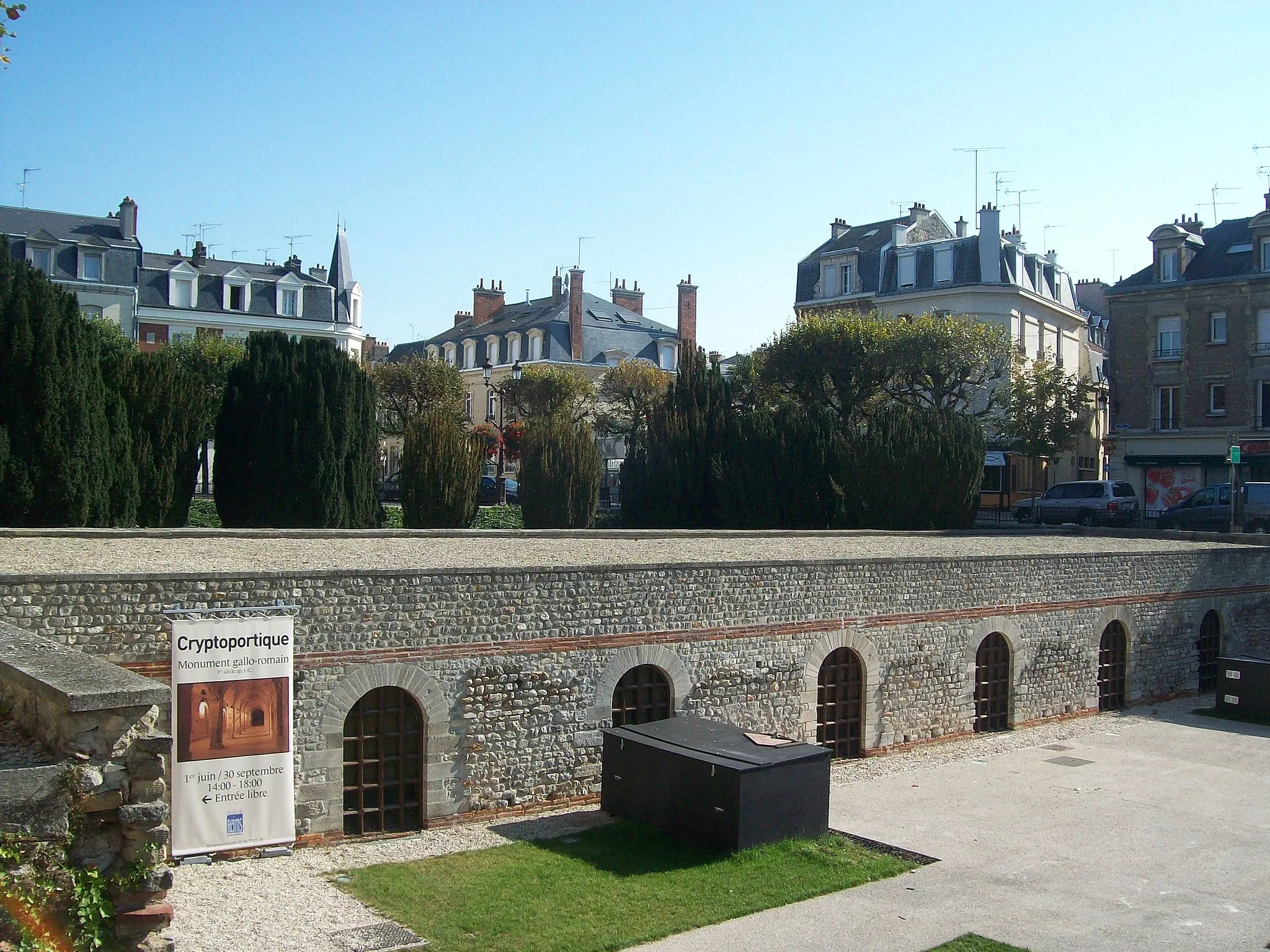 Photo showing: L'horreum de la Place du Forum — Reims, Champagne-Ardenne, France