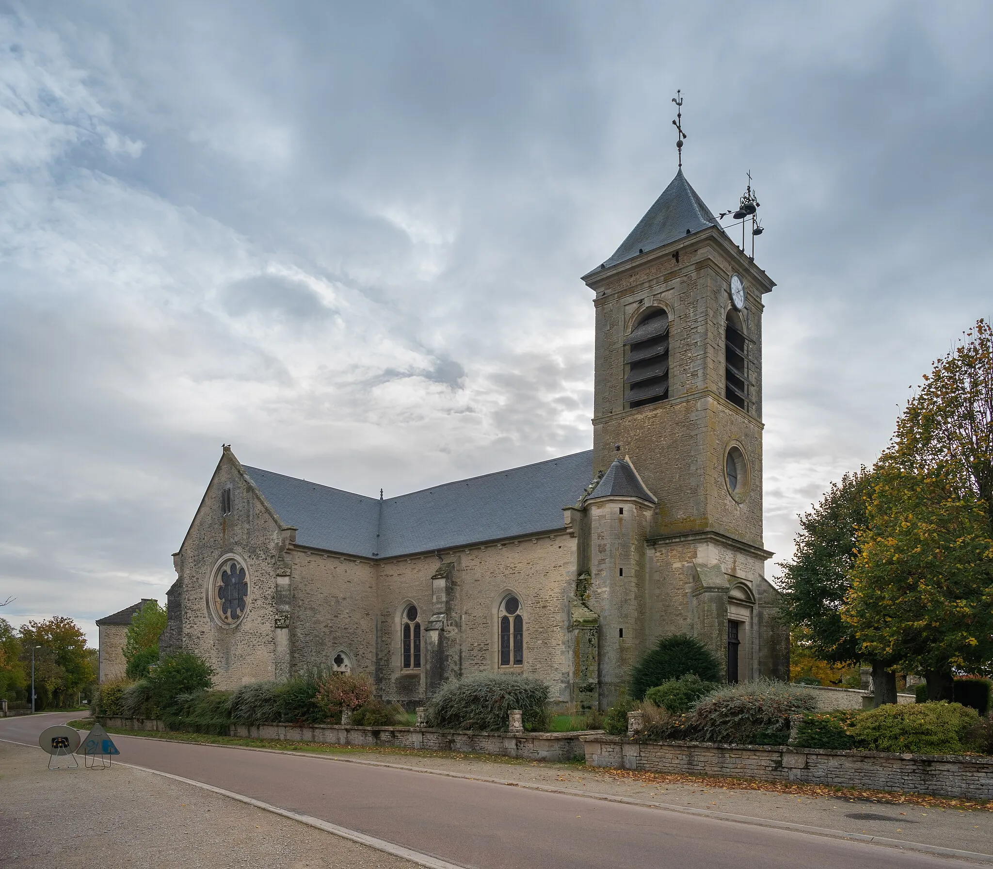 Photo showing: Saint Valentine church in Lantages, Aube, France