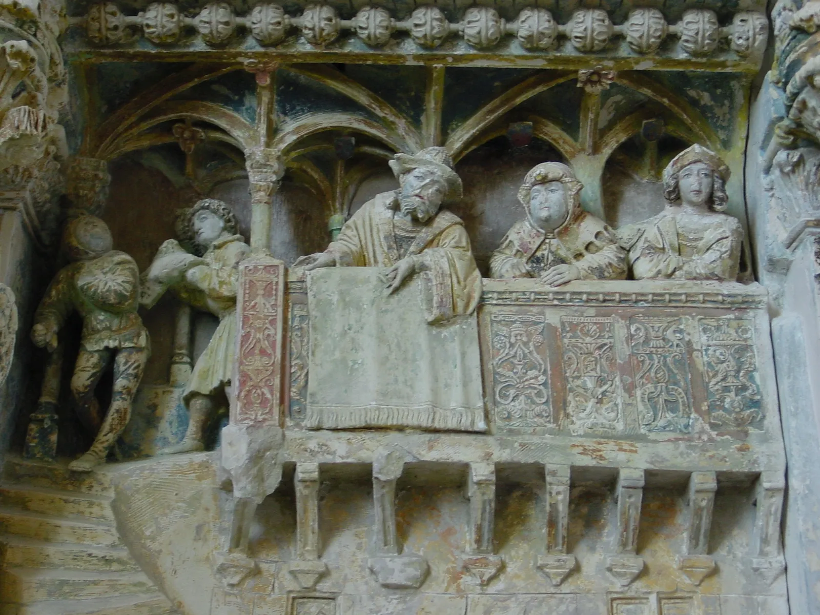 Photo showing: Détail du retable.