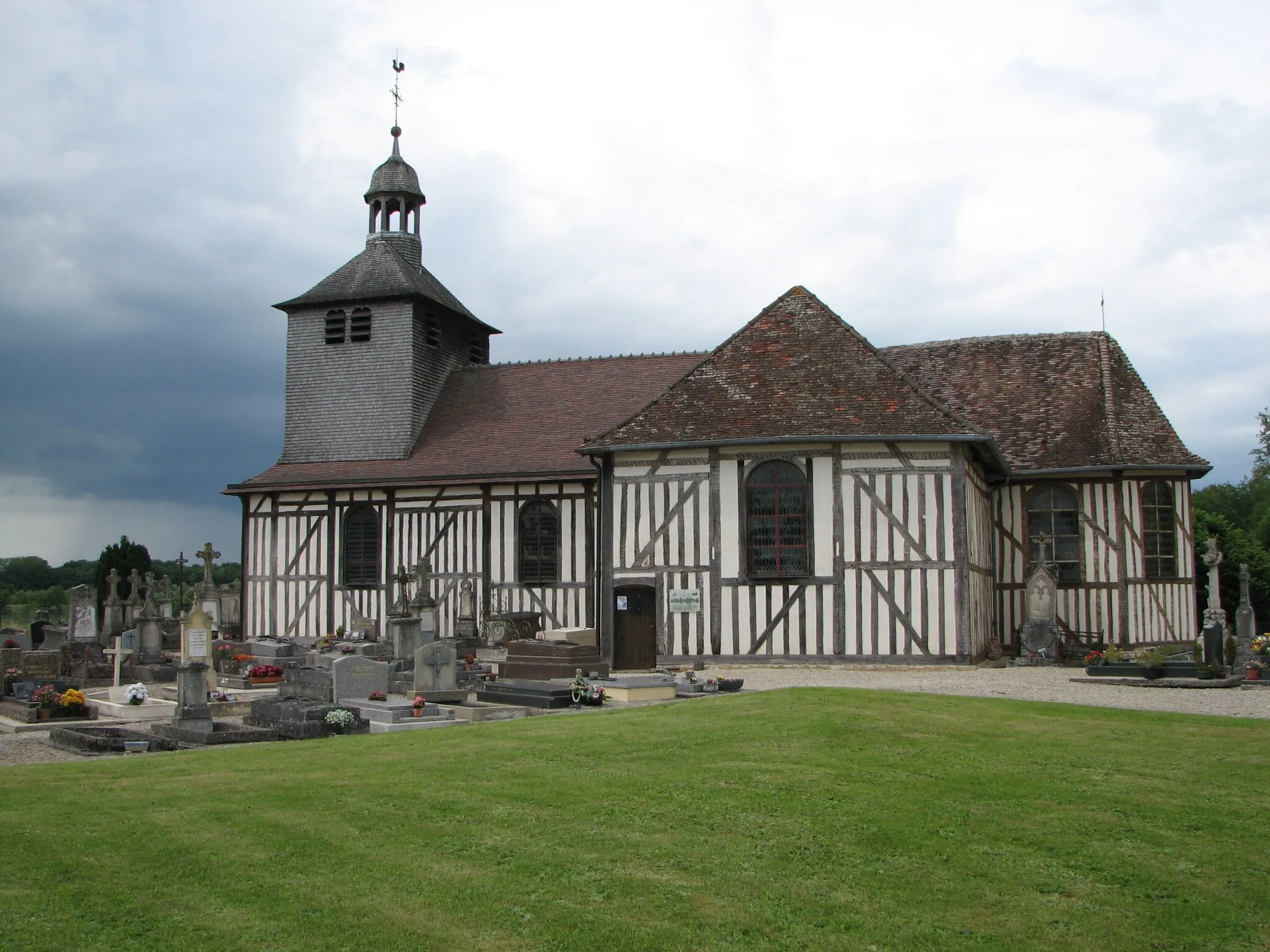 Photo showing: St. Quentin church, in Mathaux in the departement of Aube, built in 1761.