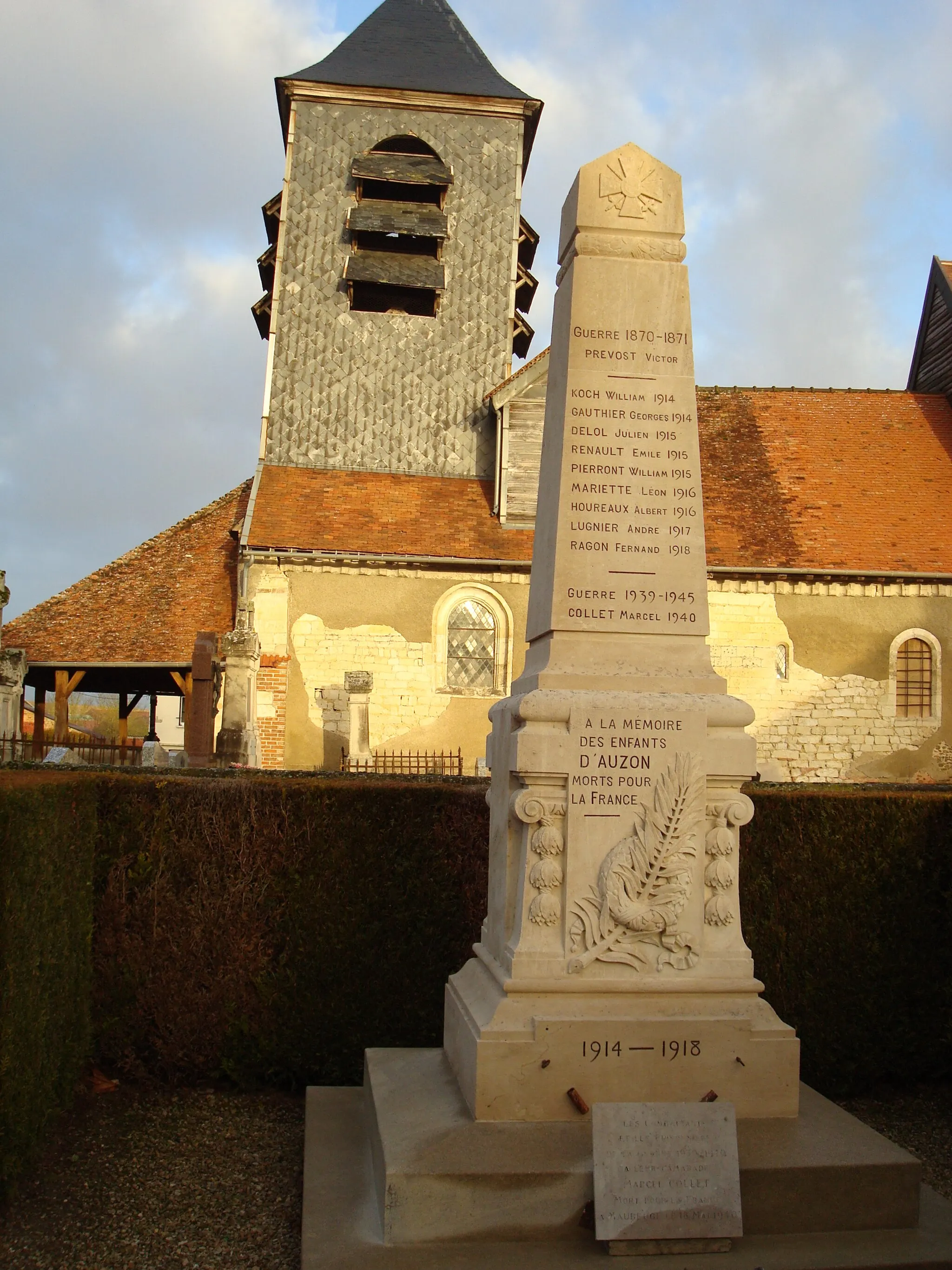 Photo showing: église d'Auzon les Marais (Val d'Auzon) (Aube)