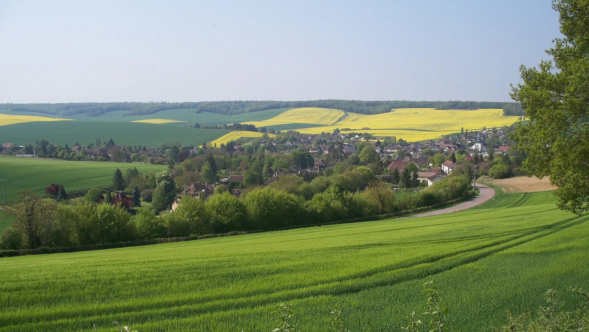 Photo showing: Vue d'ensemble du village de Vauchassis