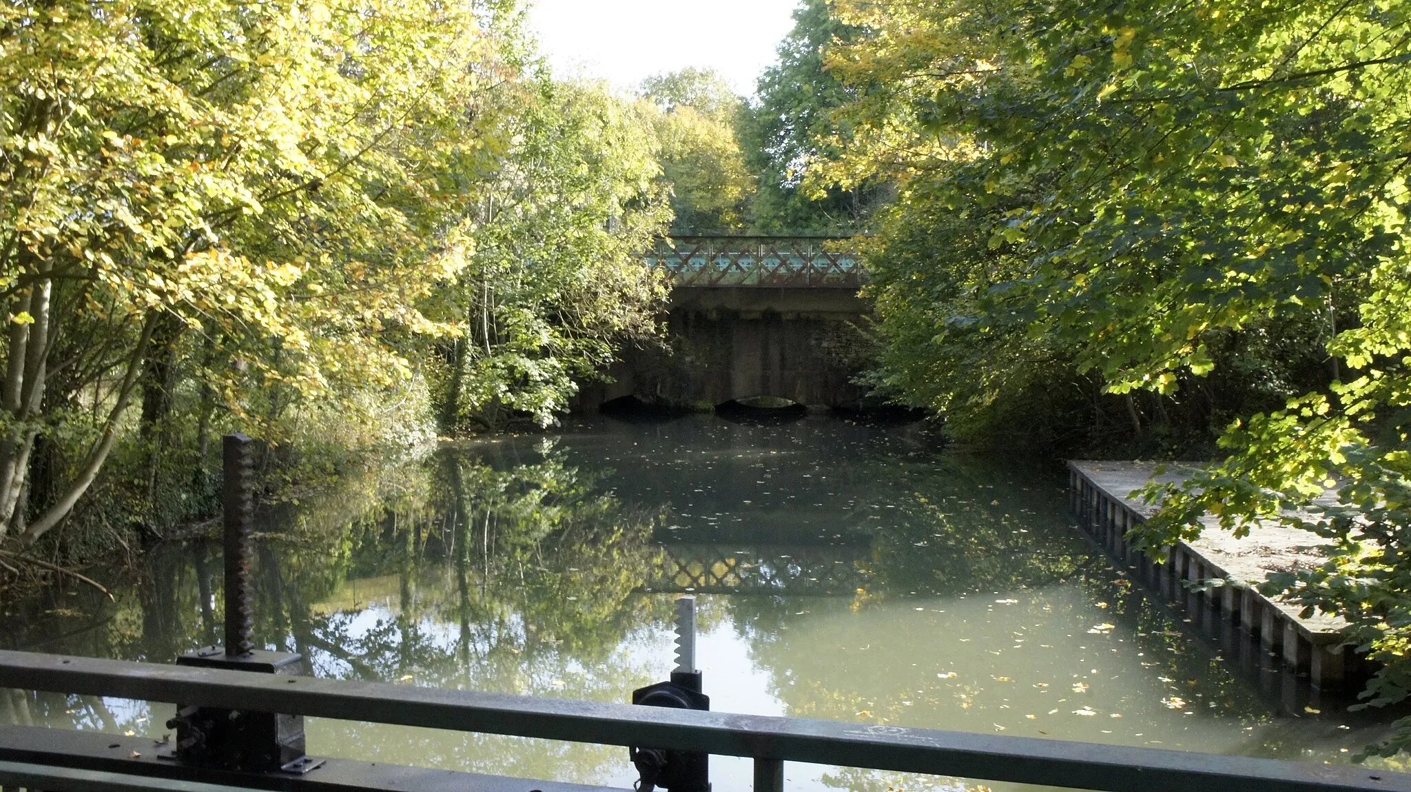 Photo showing: Pont canal sur la Vesle.