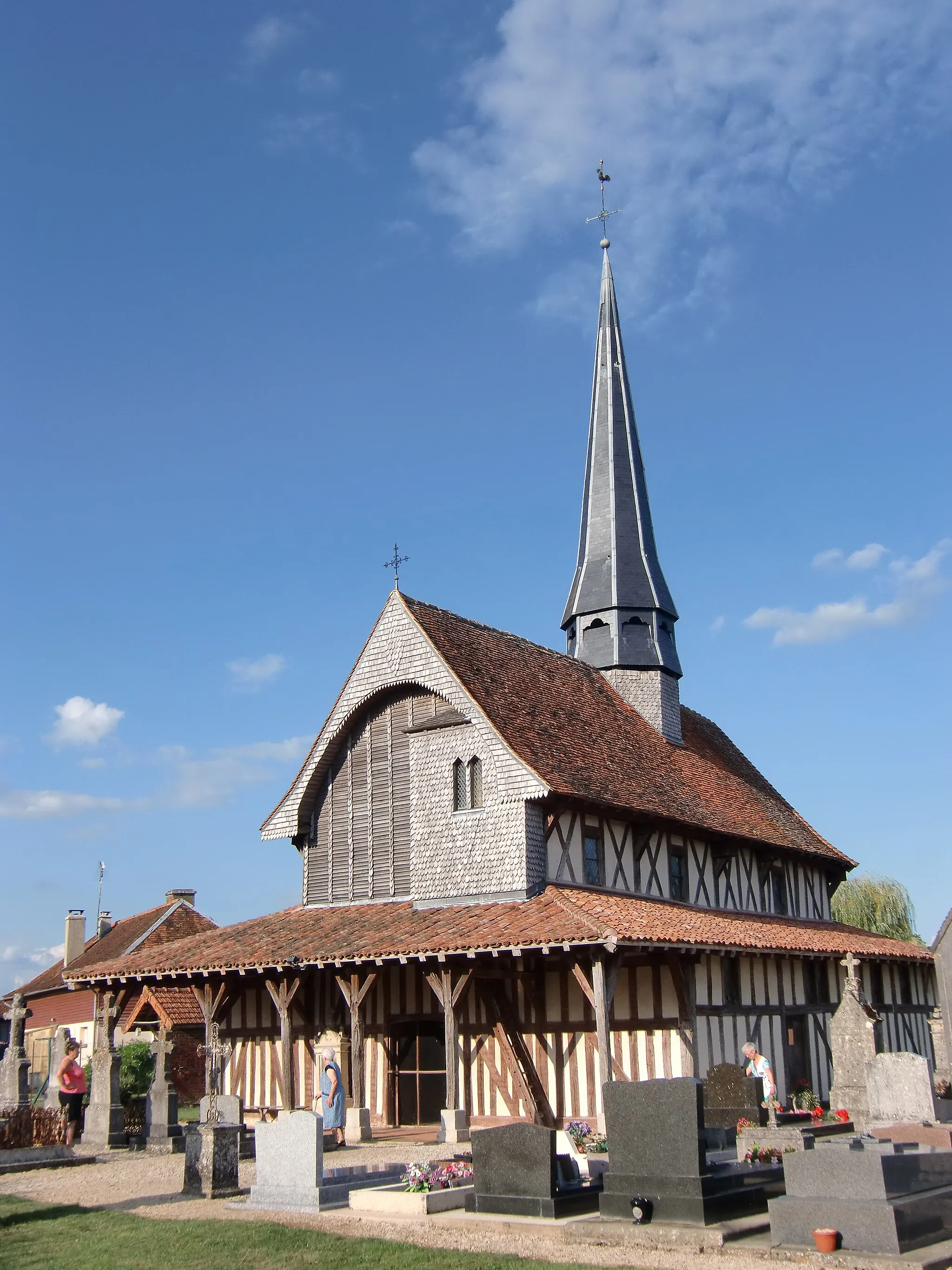 Photo showing: Eglise de Bailly-le-Franc (Aube - Champagne - France) édifice à pans de bois du pays du Der