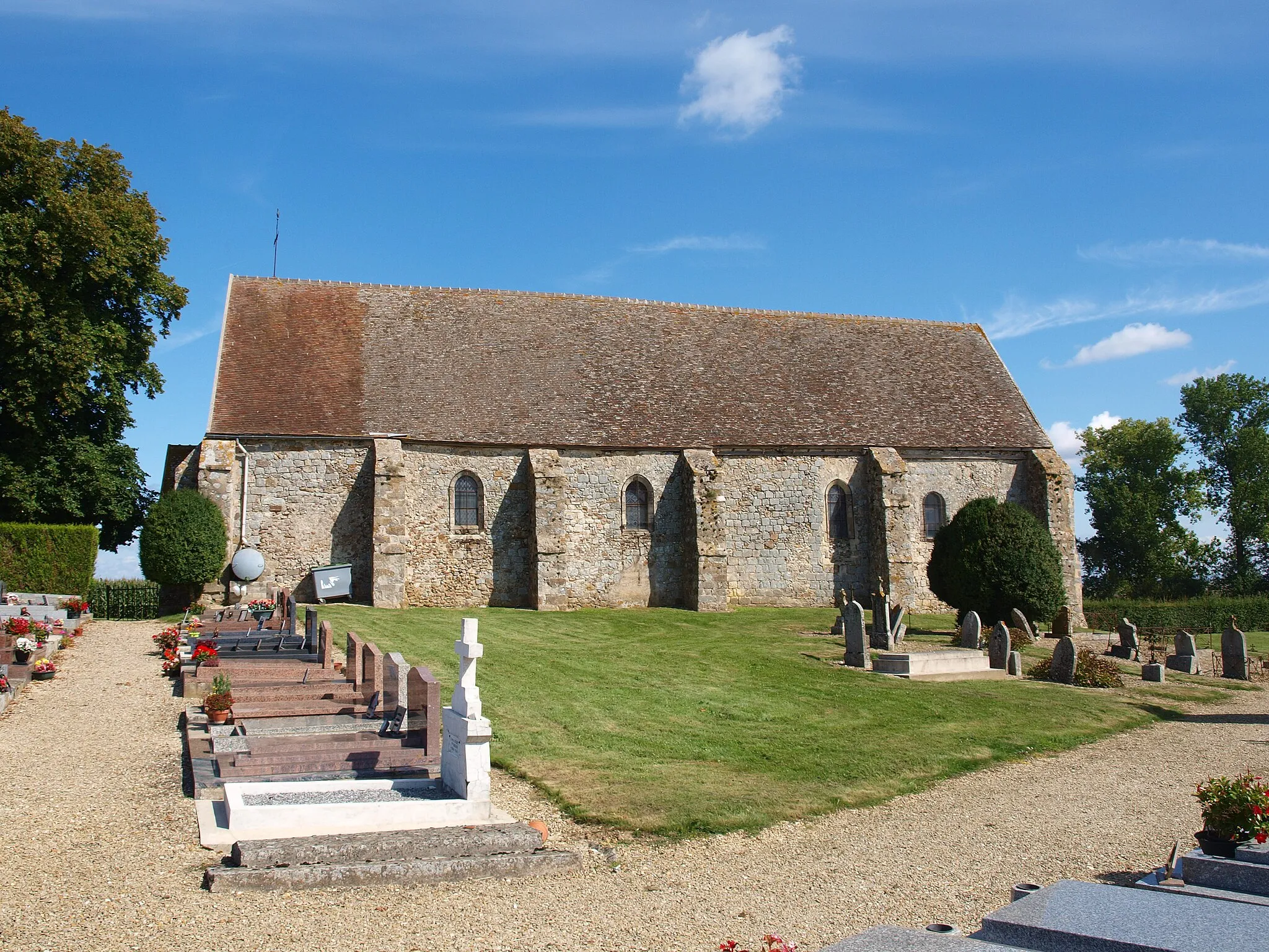 Photo showing: Perceneige (Yonne, France) ; village de Plessis-du-Mée : église