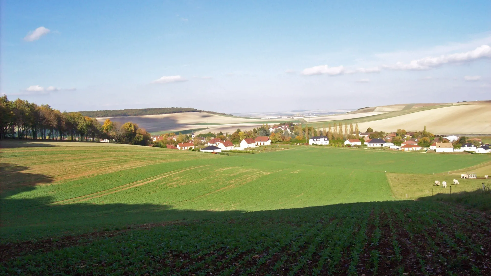 Photo showing: Vue de la commune de Prugny, dans l'Aube