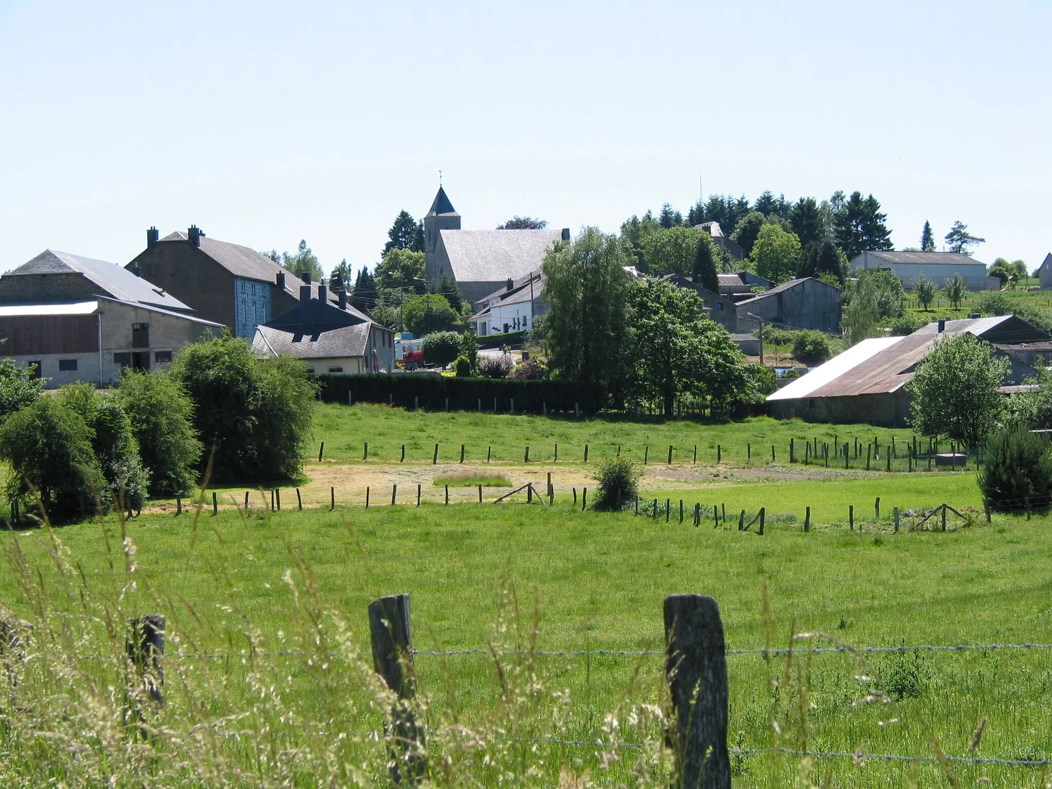 Photo showing: Houdremont(Belgium), overview of the village.