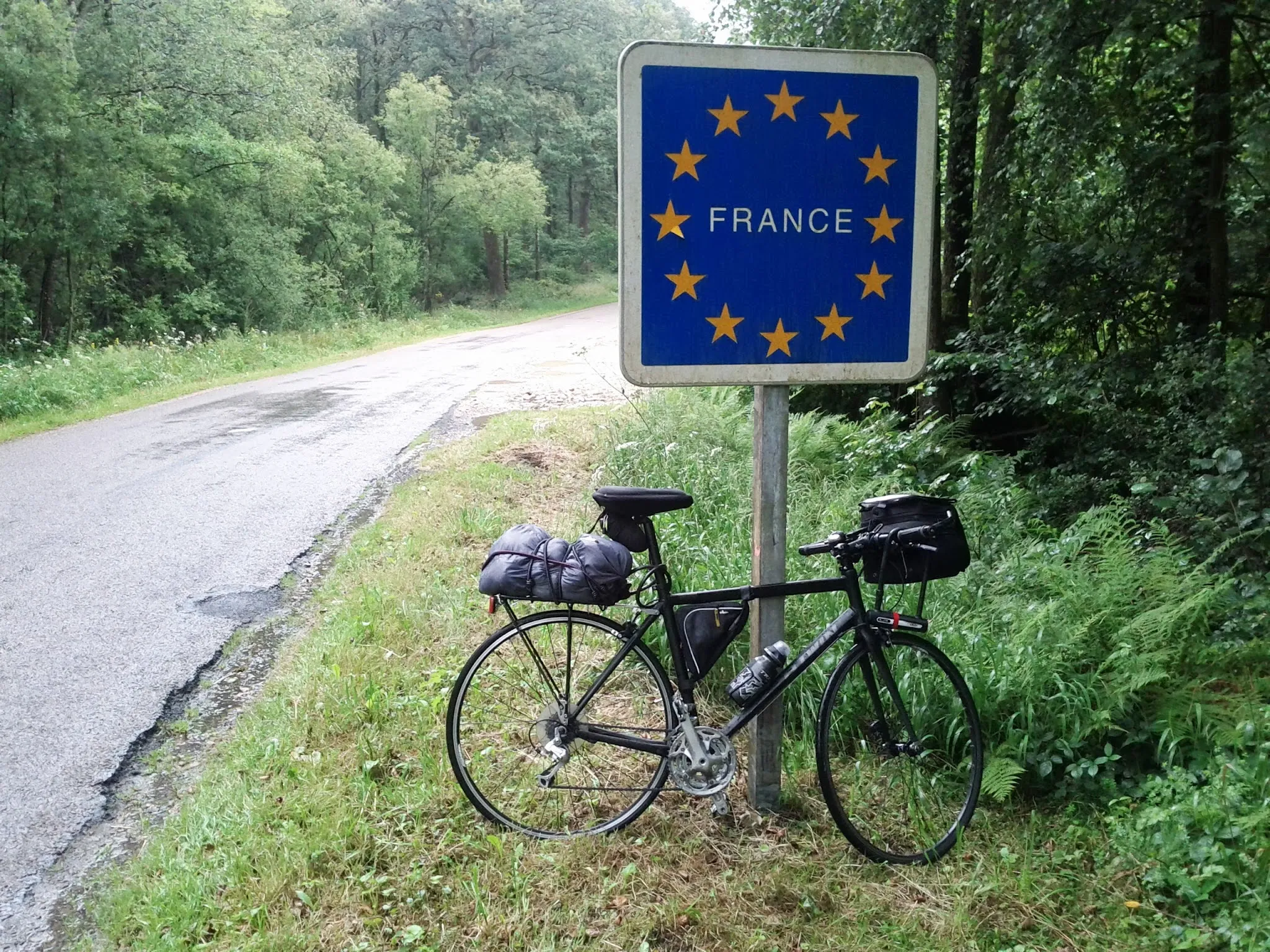 Photo showing: en France, sous des trombes d'eau