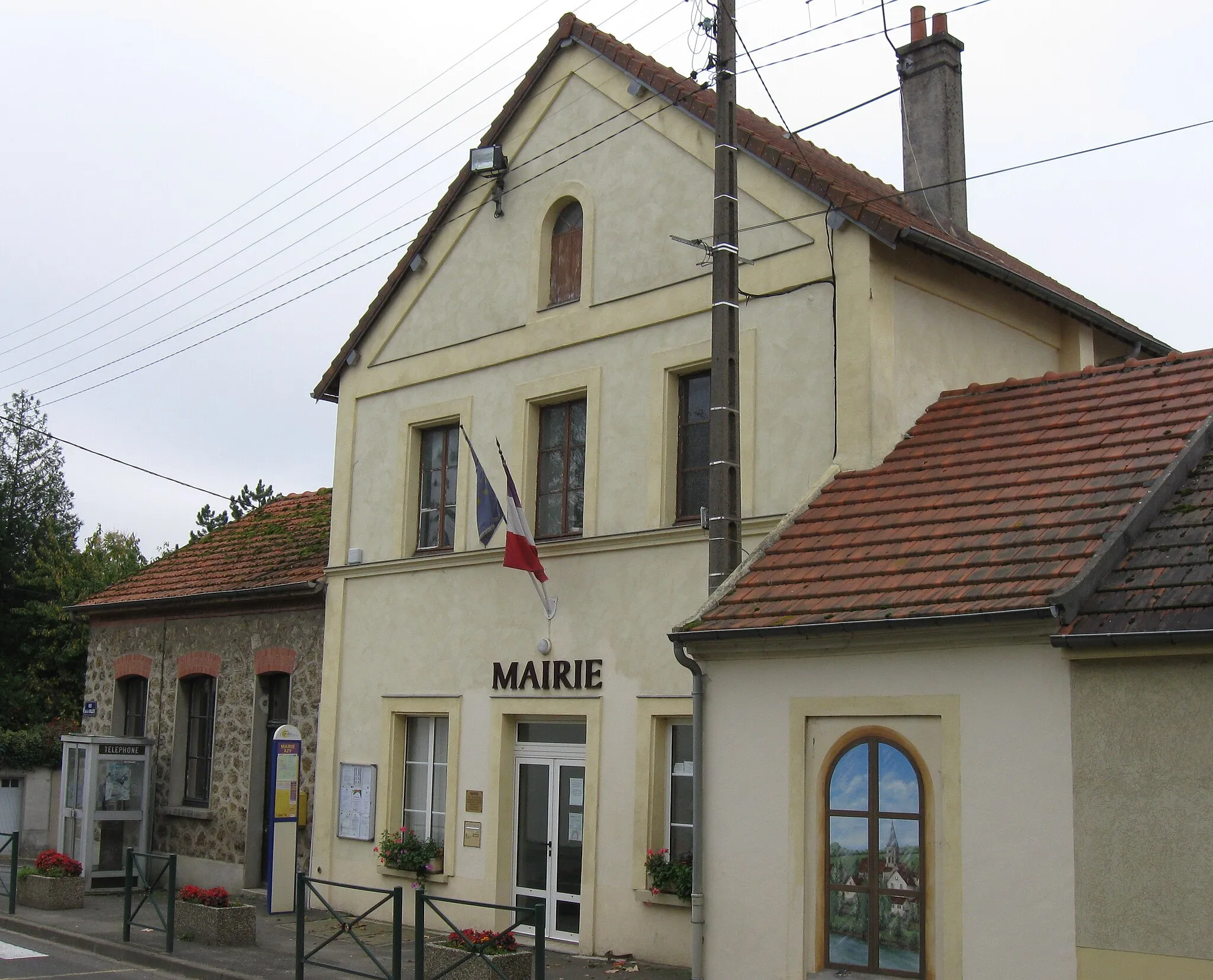 Photo showing: Mairie d.'Azy-sur-Marne. (département de l'Aisne, région Picardie).