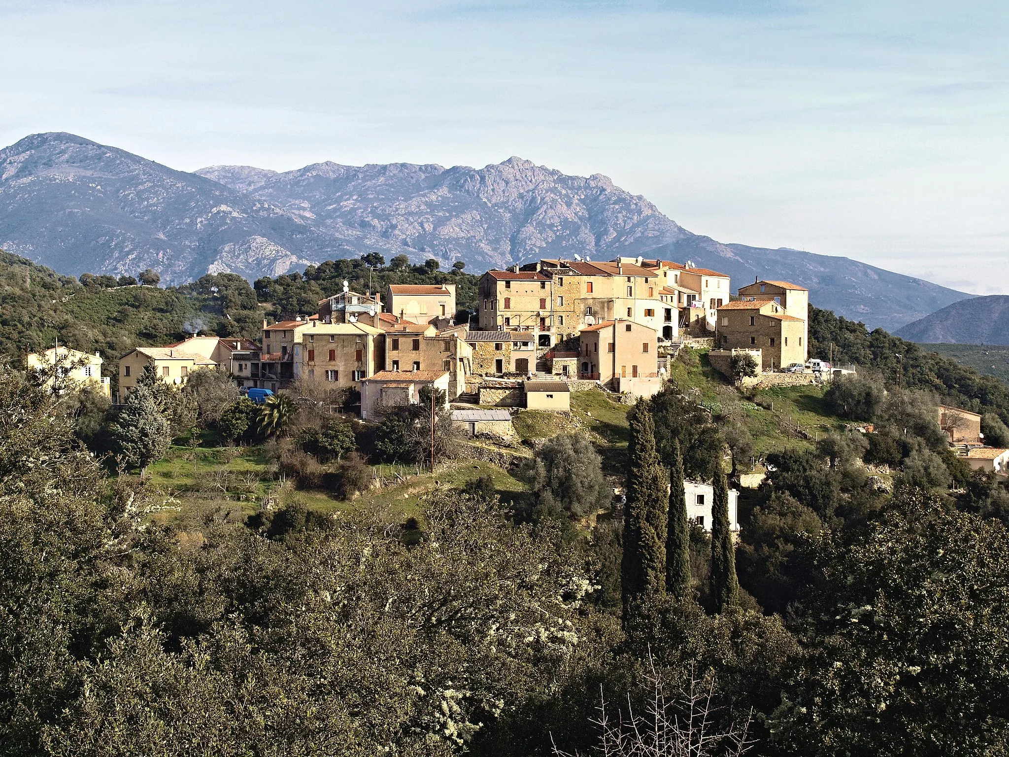 Photo showing: Piedigriggio, Giovellina (Corse) - Le village