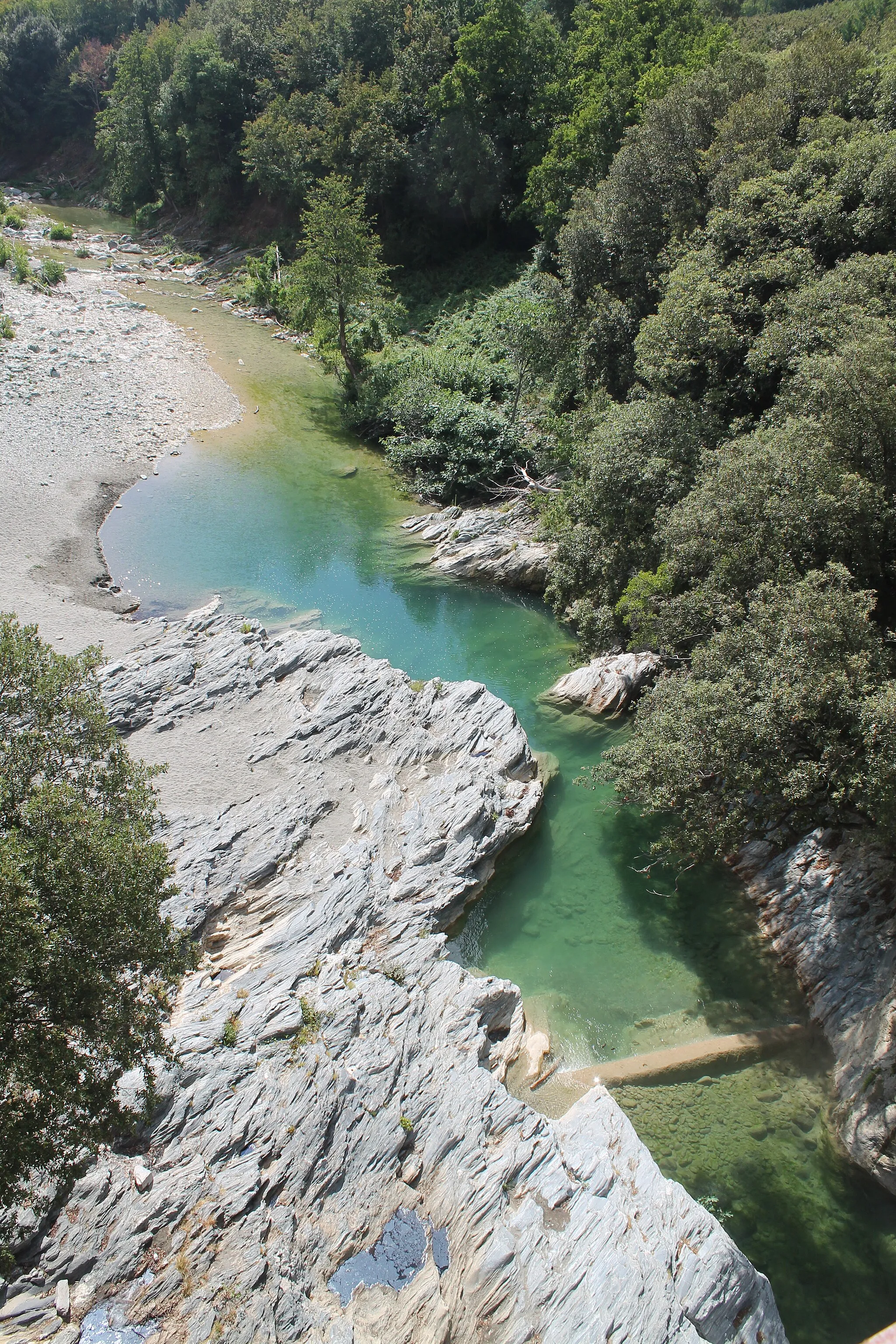 Photo showing: La rivière Fium"Alto prise depuis le pont d'Acitaja à Penta di Cassinca (Folelli)