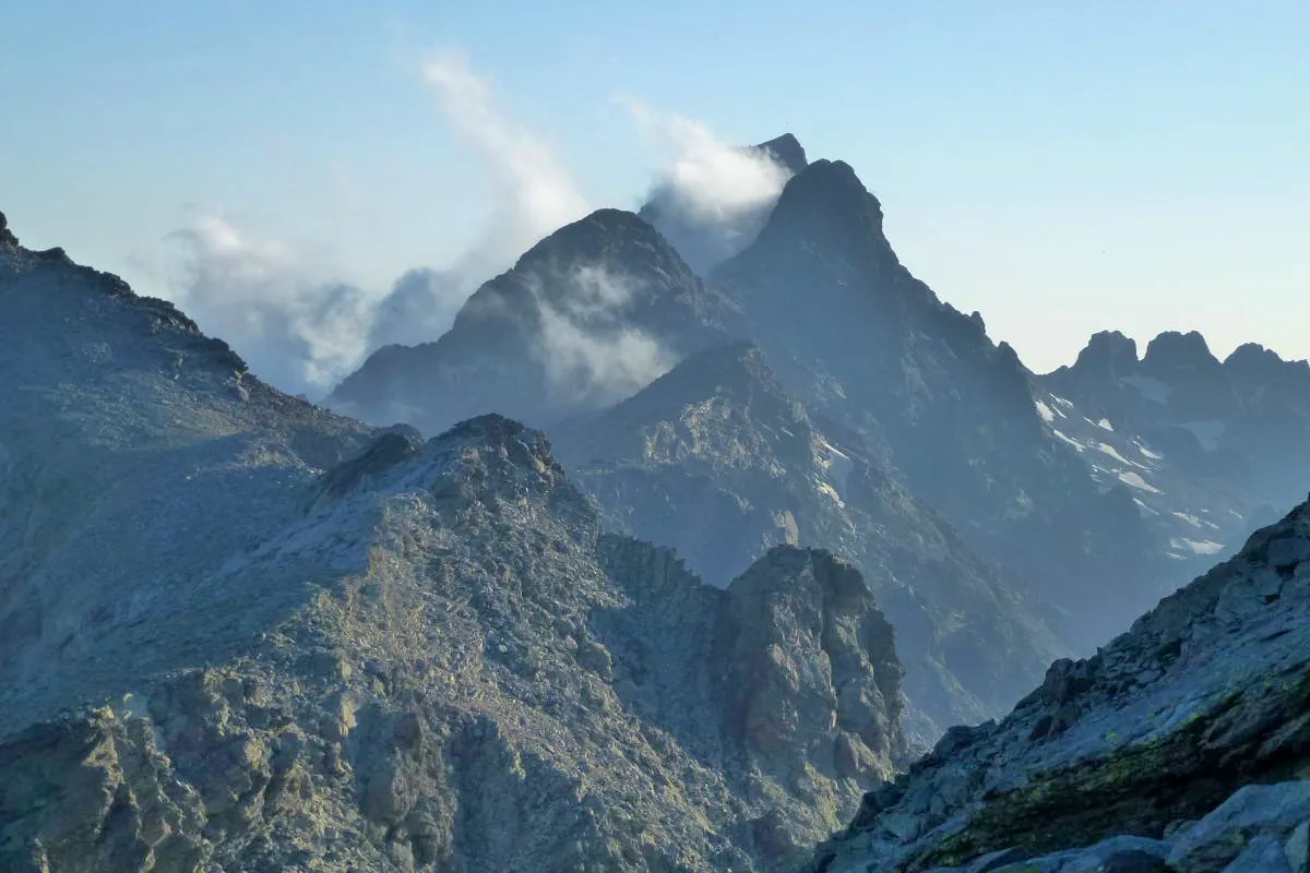 Photo showing: Monte Cinto depuis les environs de Capu Biancu