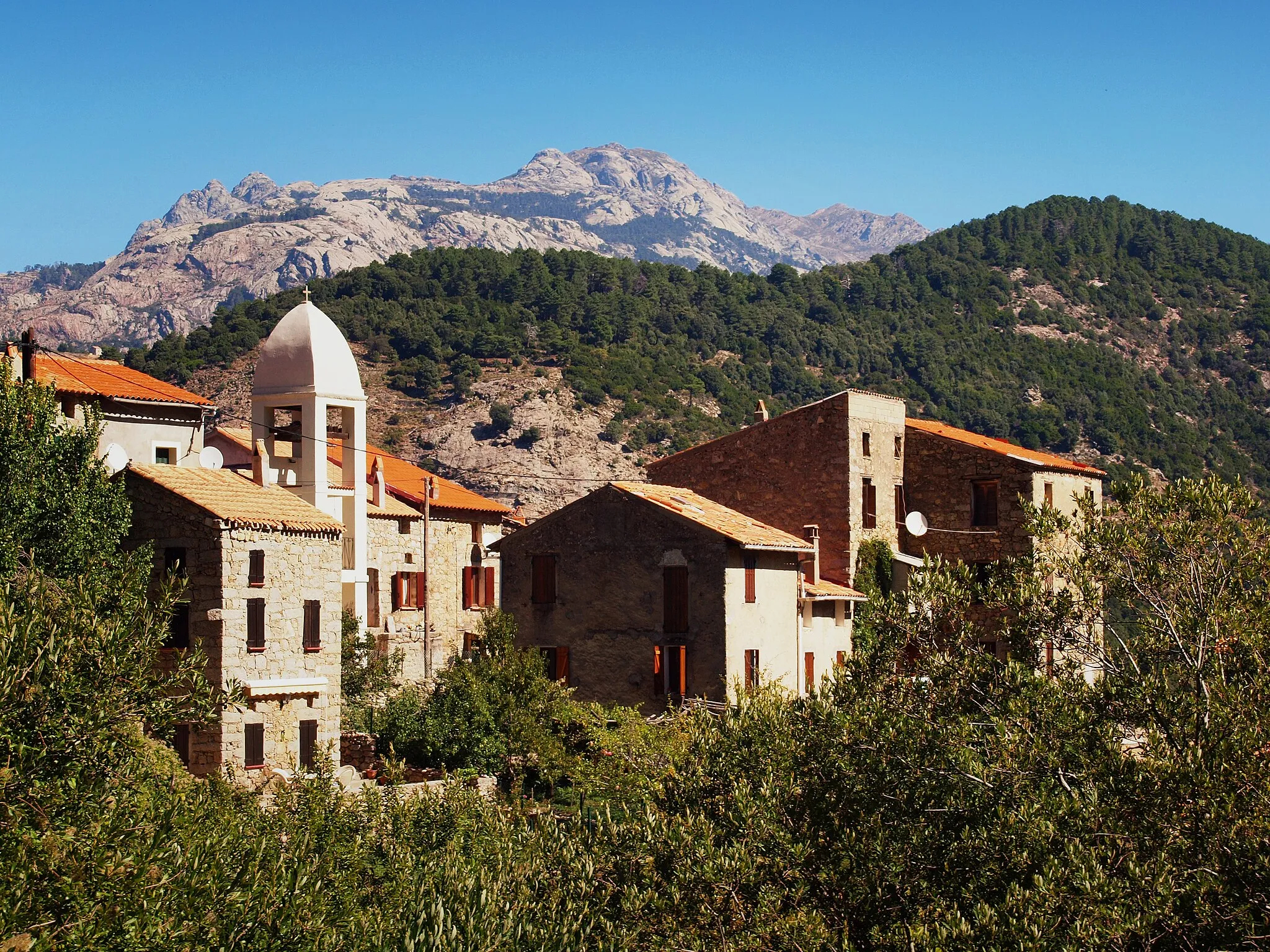 Photo showing: Marignana (Corsica) - Vue de Chidazzu