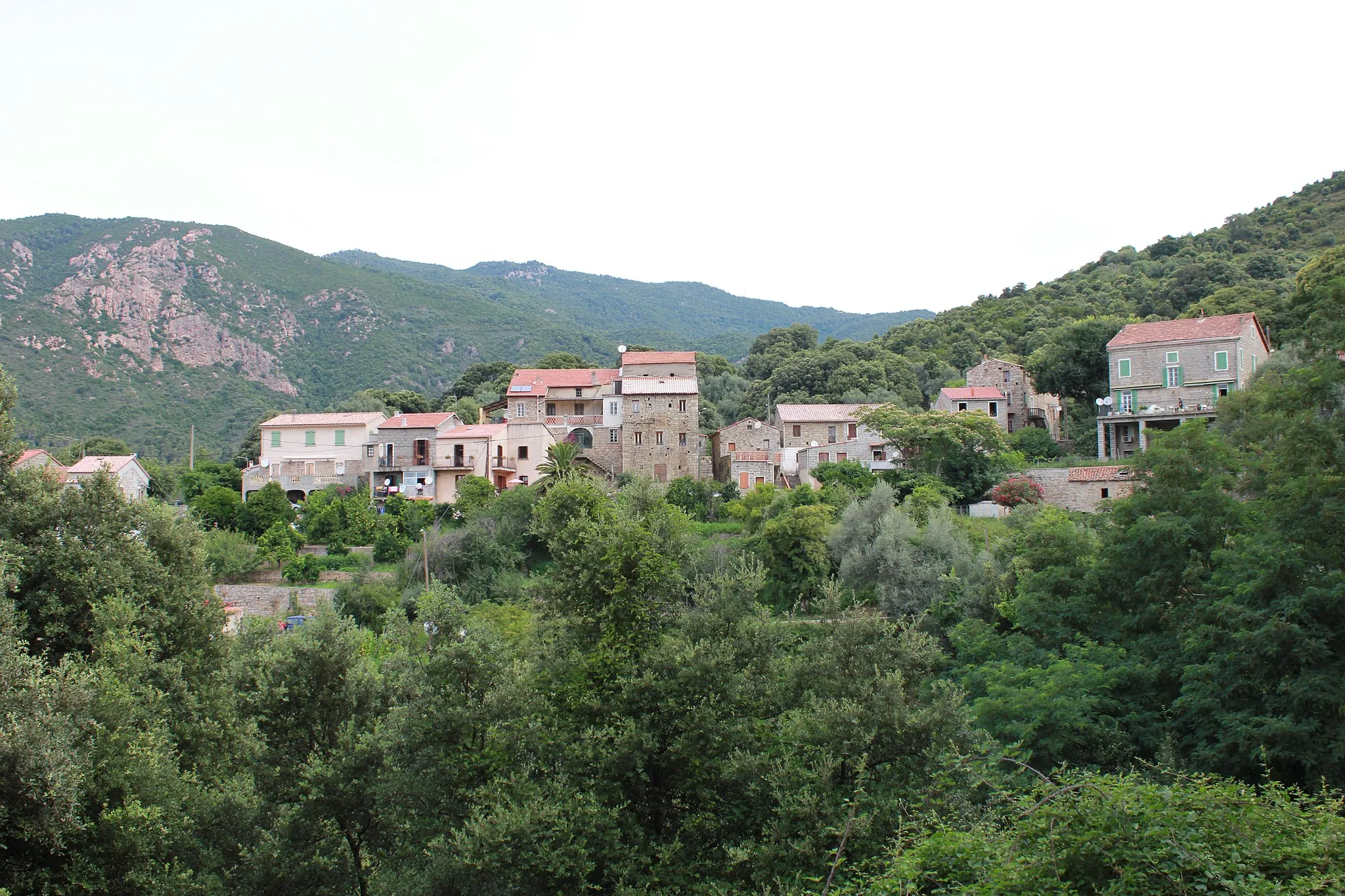 Photo showing: Partie basse du village de Cognocoli.