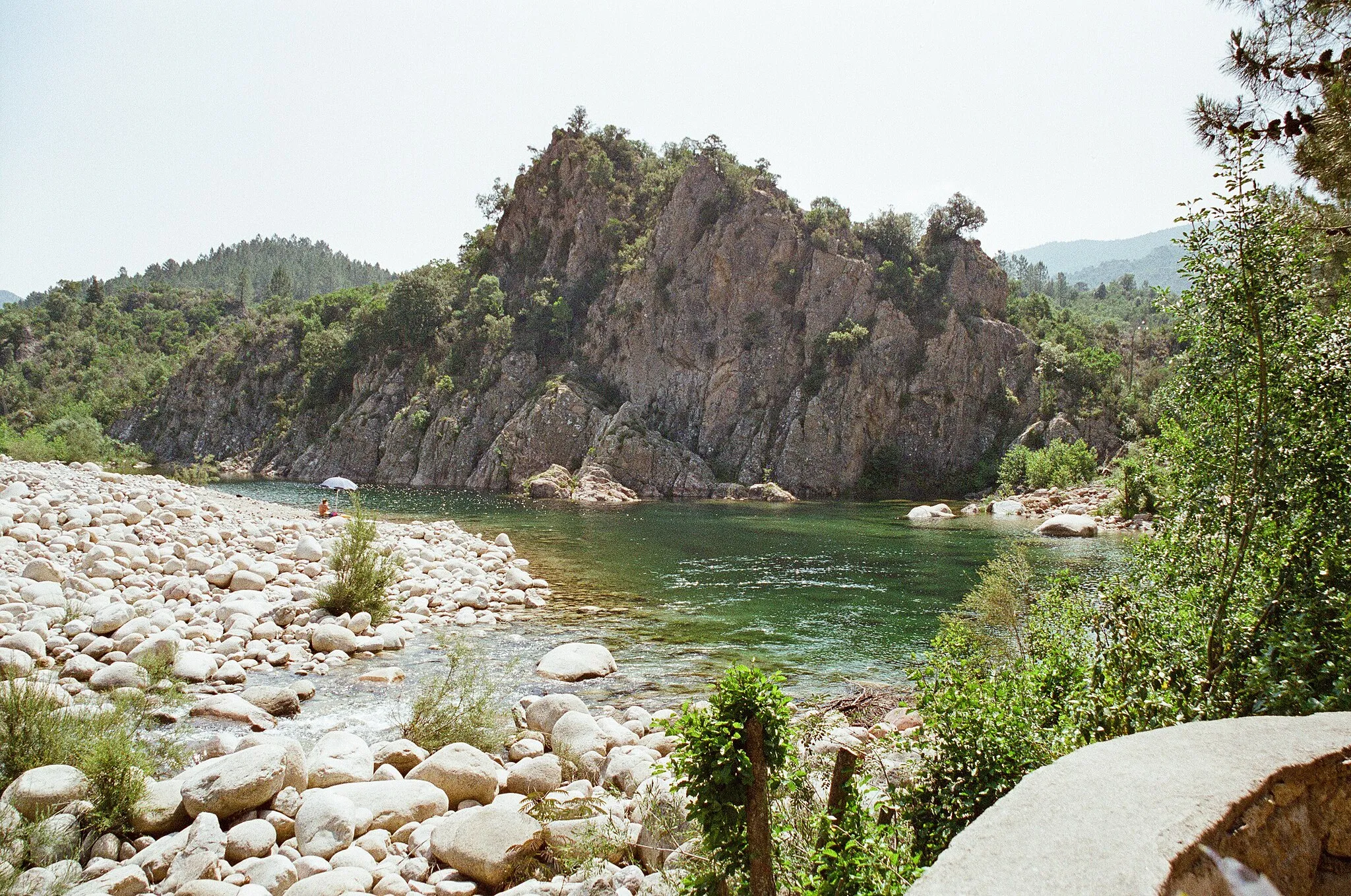 Photo showing: the Solenzara river in the Bavella region, Corse
