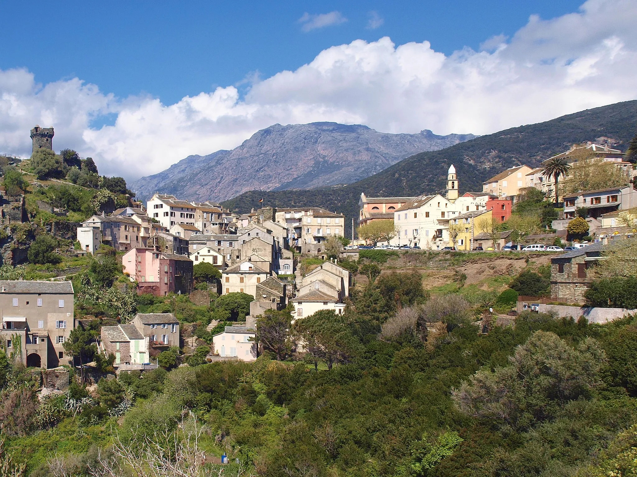 Photo showing: Vue du village de Nonza.