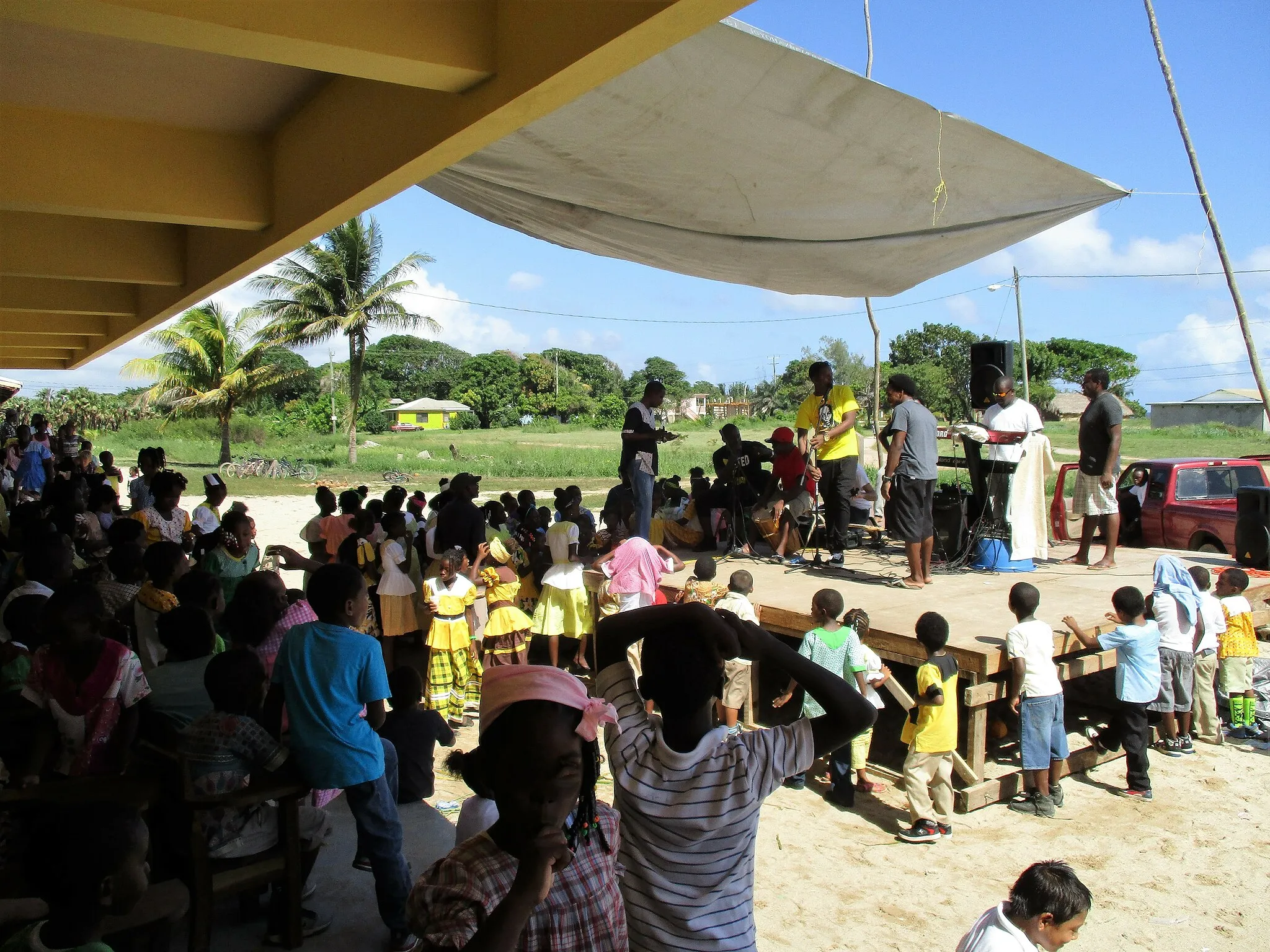 Photo showing: Festa del Garífuna Settlement Day a l'escola Holy Family de Hopkins el 2015