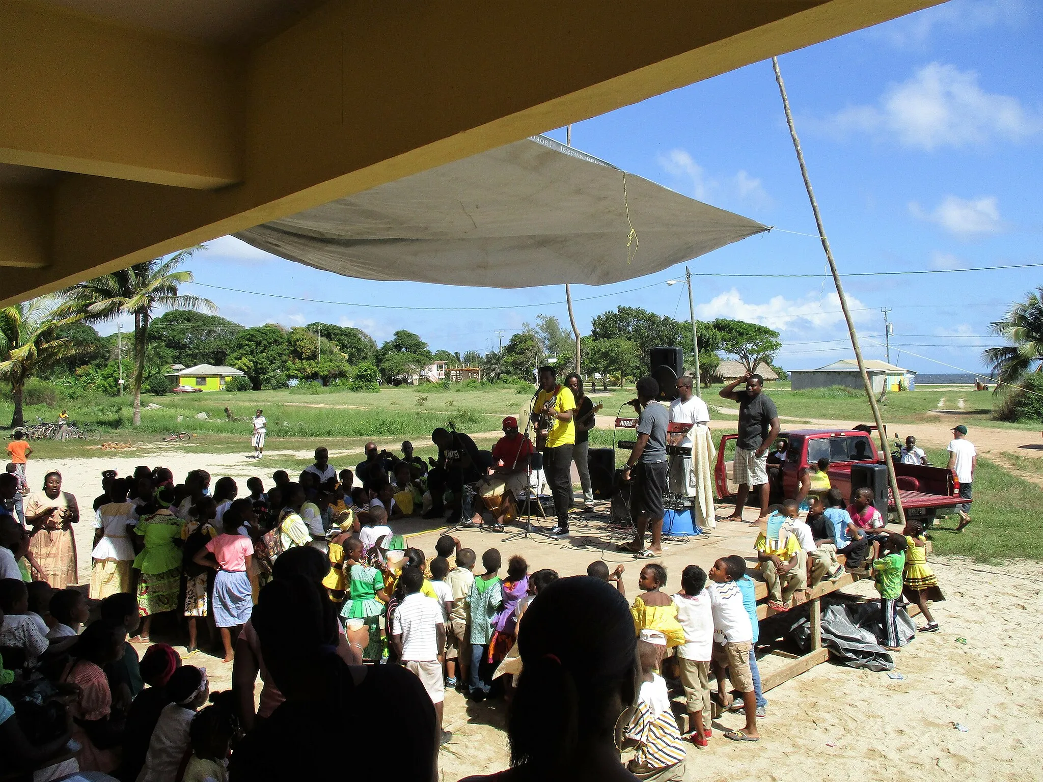 Photo showing: Festa del Garífuna Settlement Day a l'escola Holy Family de Hopkins el 2015