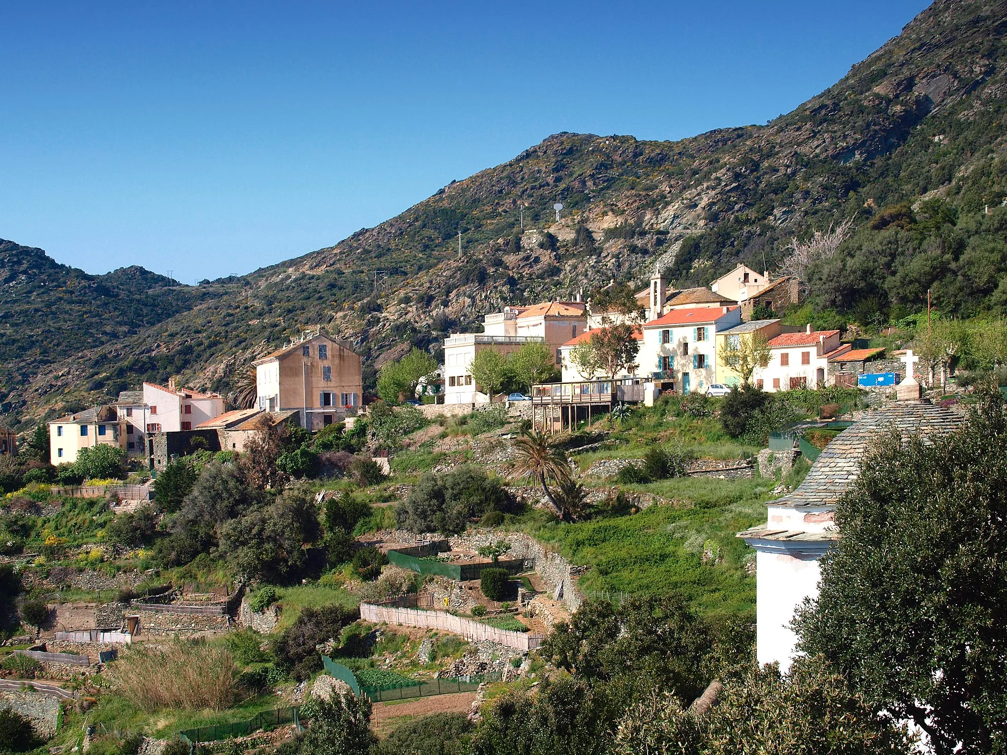 Photo showing: Barrettali (Corsica) - Minerviu vue du Sud
