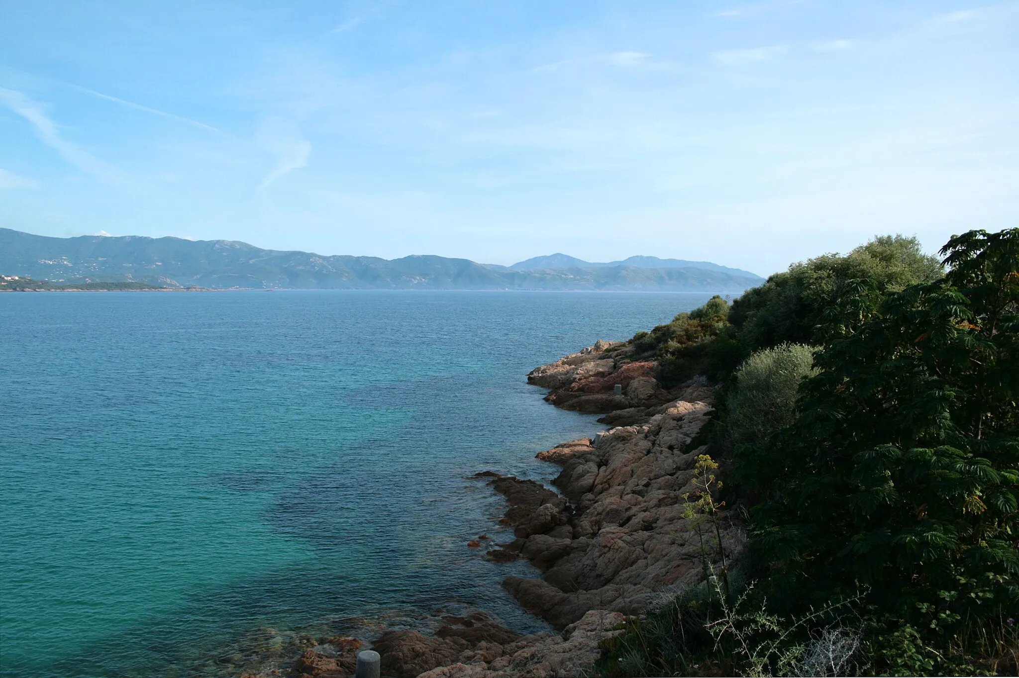 Photo showing: Sagone France (Corse-du-Sud), the Sagone gulf.