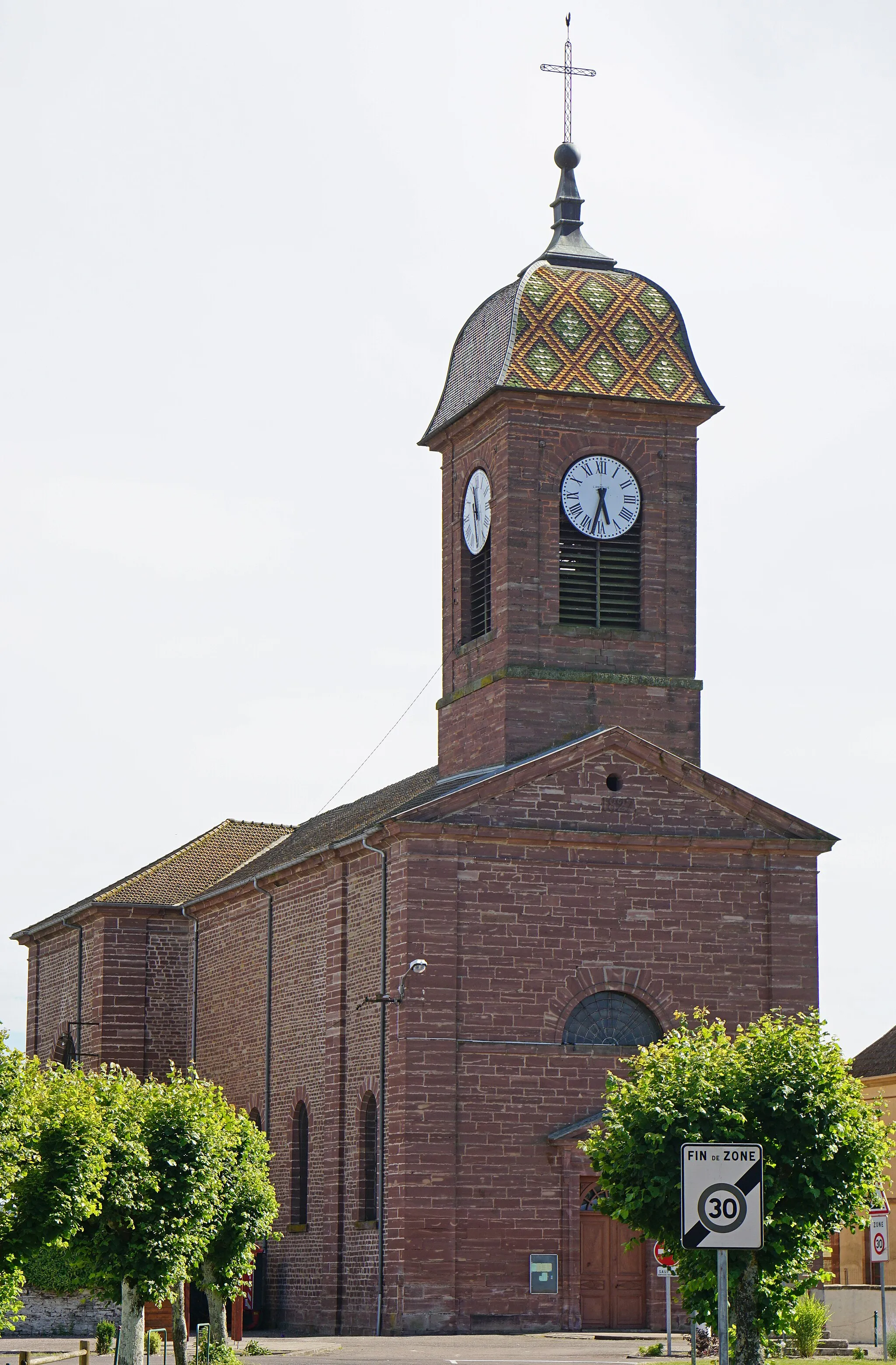 Photo showing: L'église de Breuches.